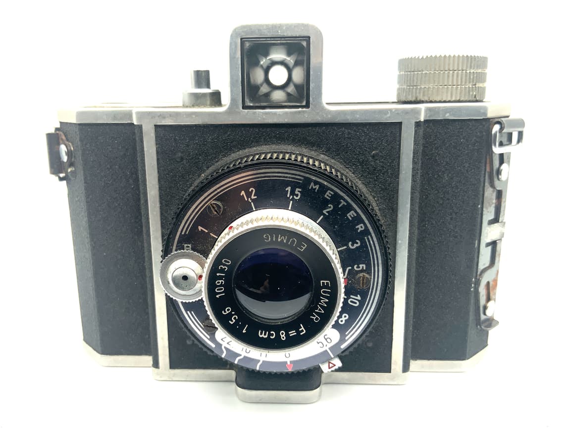 Eumig Eumigetta Sucherkamera mit Eumar 8cm 1:5.6 Kompaktkamera Analogkamera