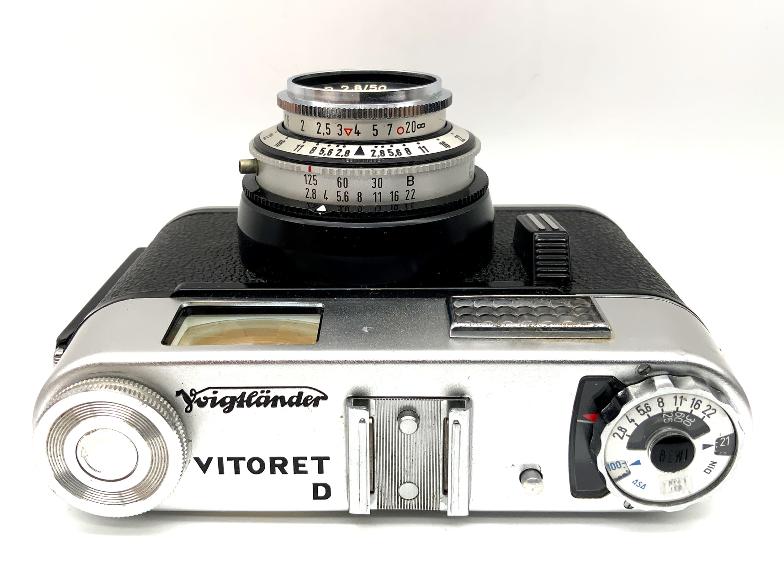 Voigtländer Vitoret D Sucherkamera mit Lanthar 2.8/50 Prontor 125 Analogkamera