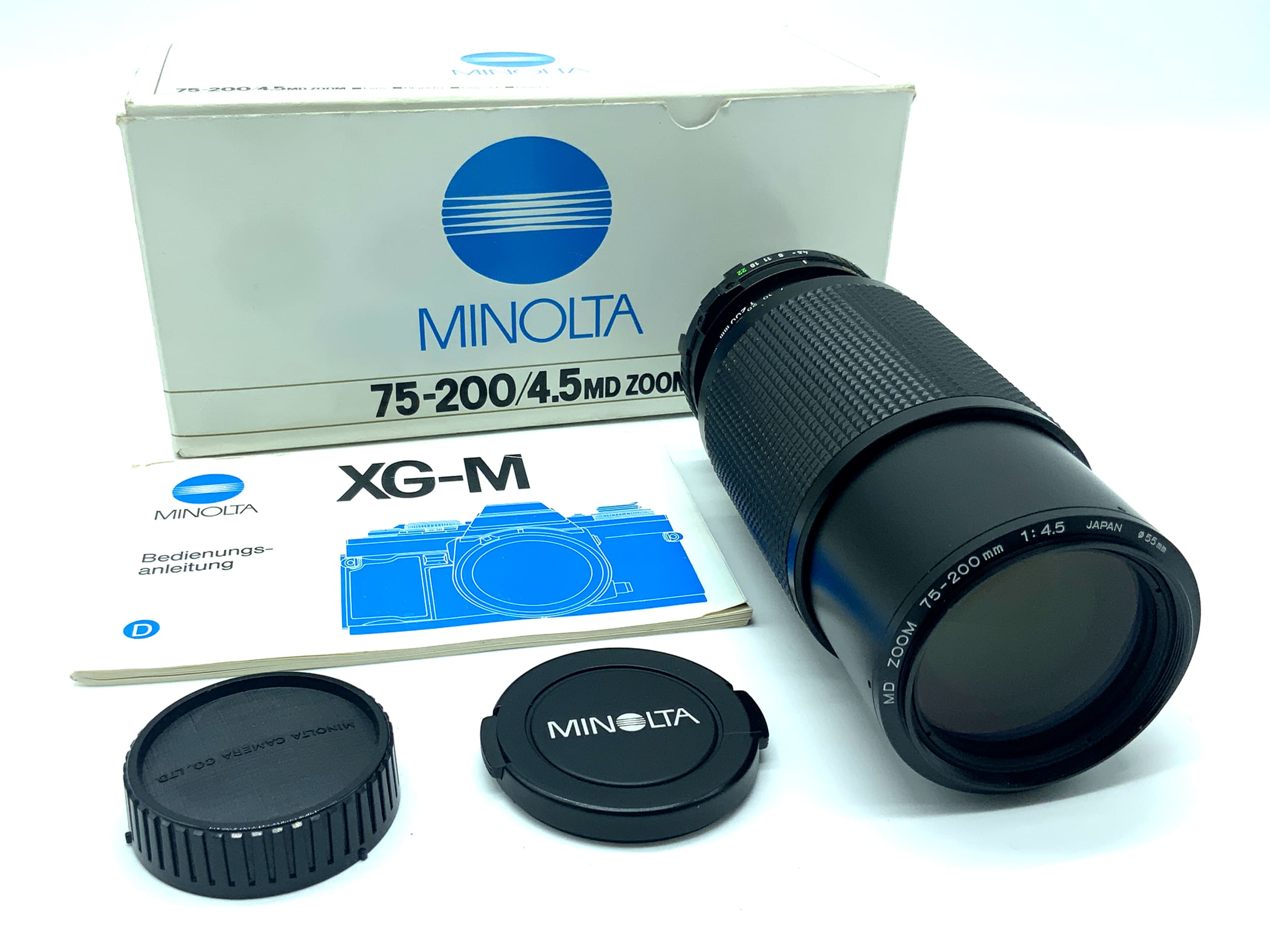 Minolta MD Zoom 75-200mm 1:4.5 Objektiv in OVP Zoomobjektiv (Minolta MD)
