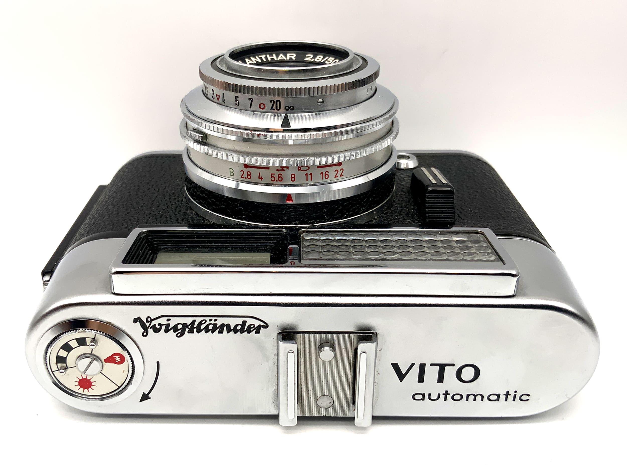 Voigtländer Vito automatic Sucherkamera mit Lanthar 2.8/50 Prontor-Lux