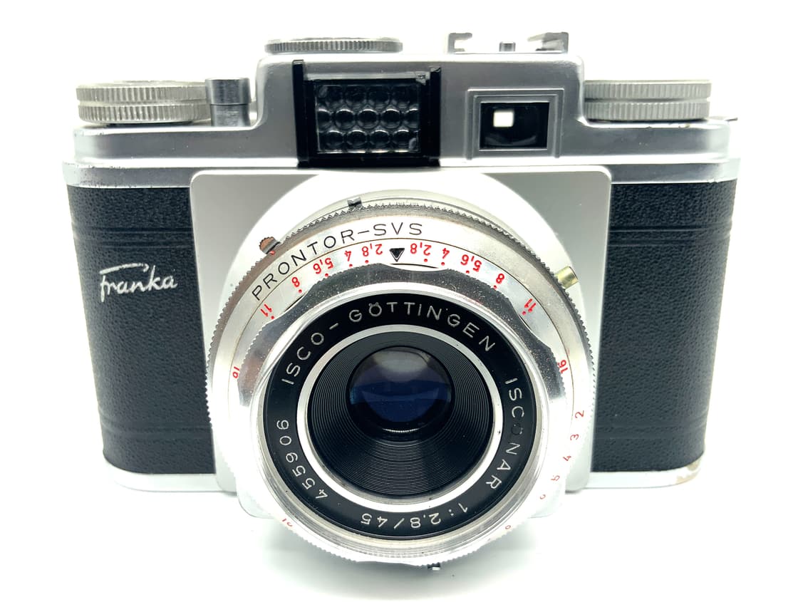 Franka Frankarette Sucherkamera mit Isconar 45mm 1:2.8 Analogkamera