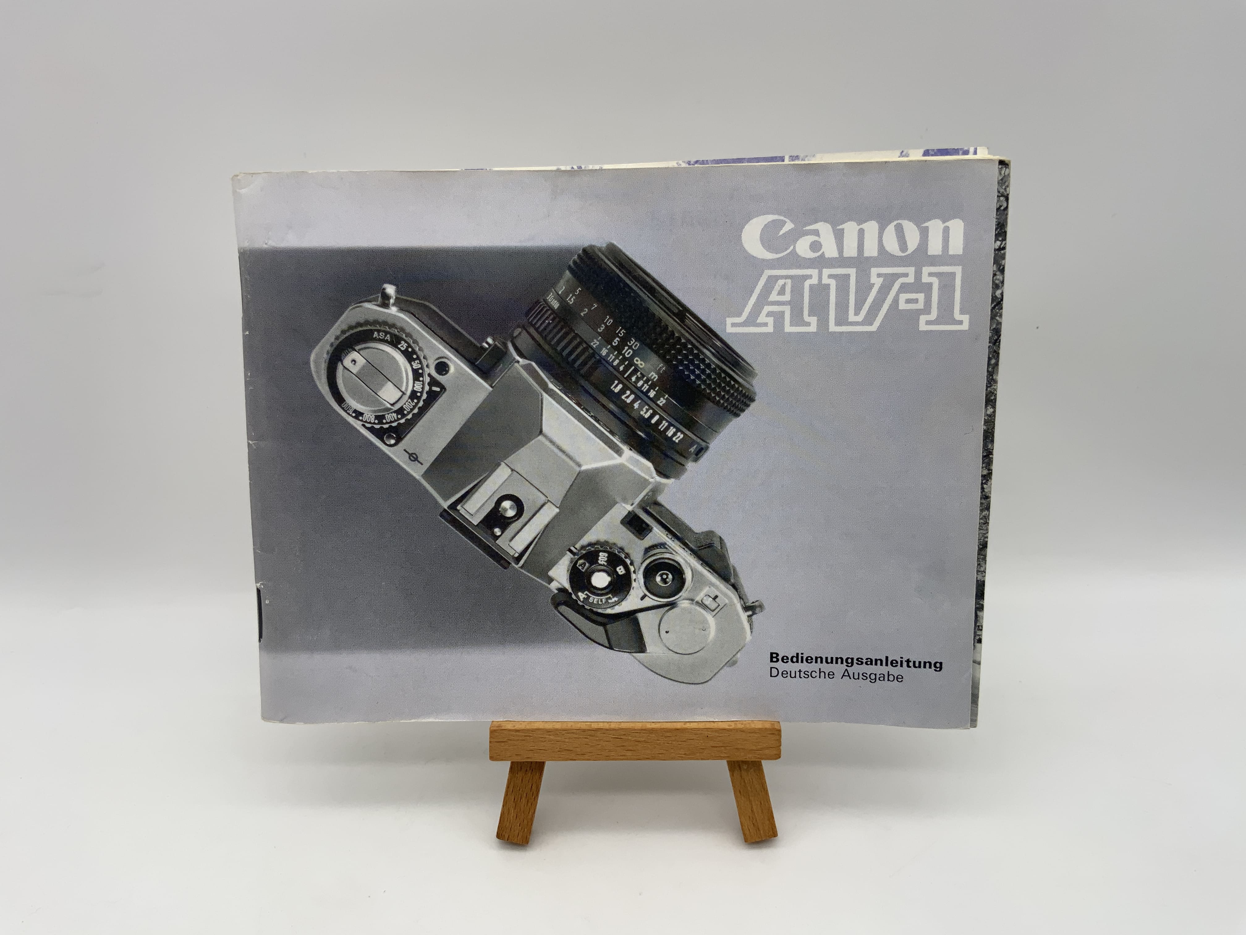Canon AV-1 Gebrauchsanweisung Instruction Manual Bedienungsanleitung Deutsch