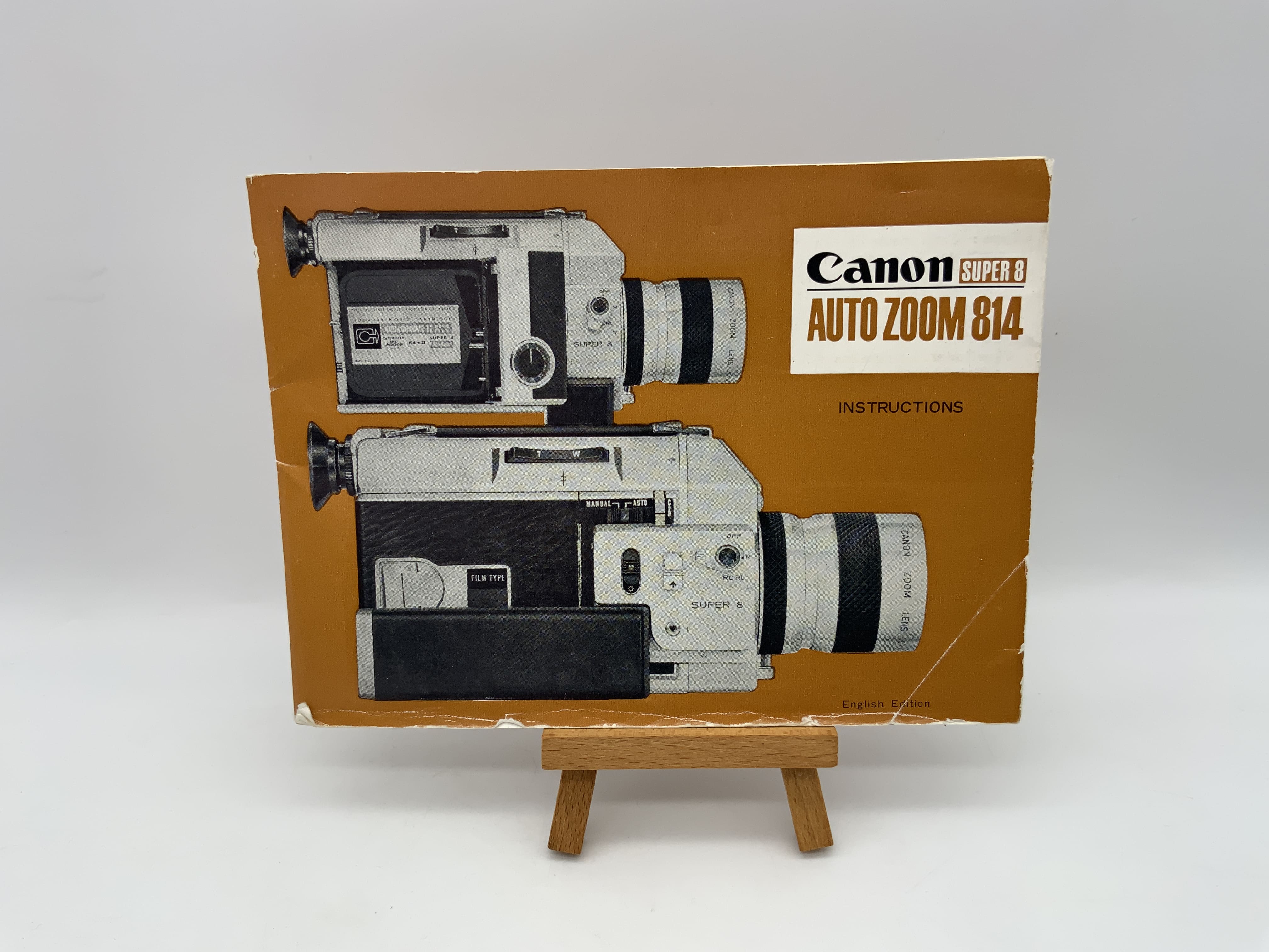 Canon Auto Zoom 814 Super 8 Manual Instruction Bedienungsanleitung Englisch