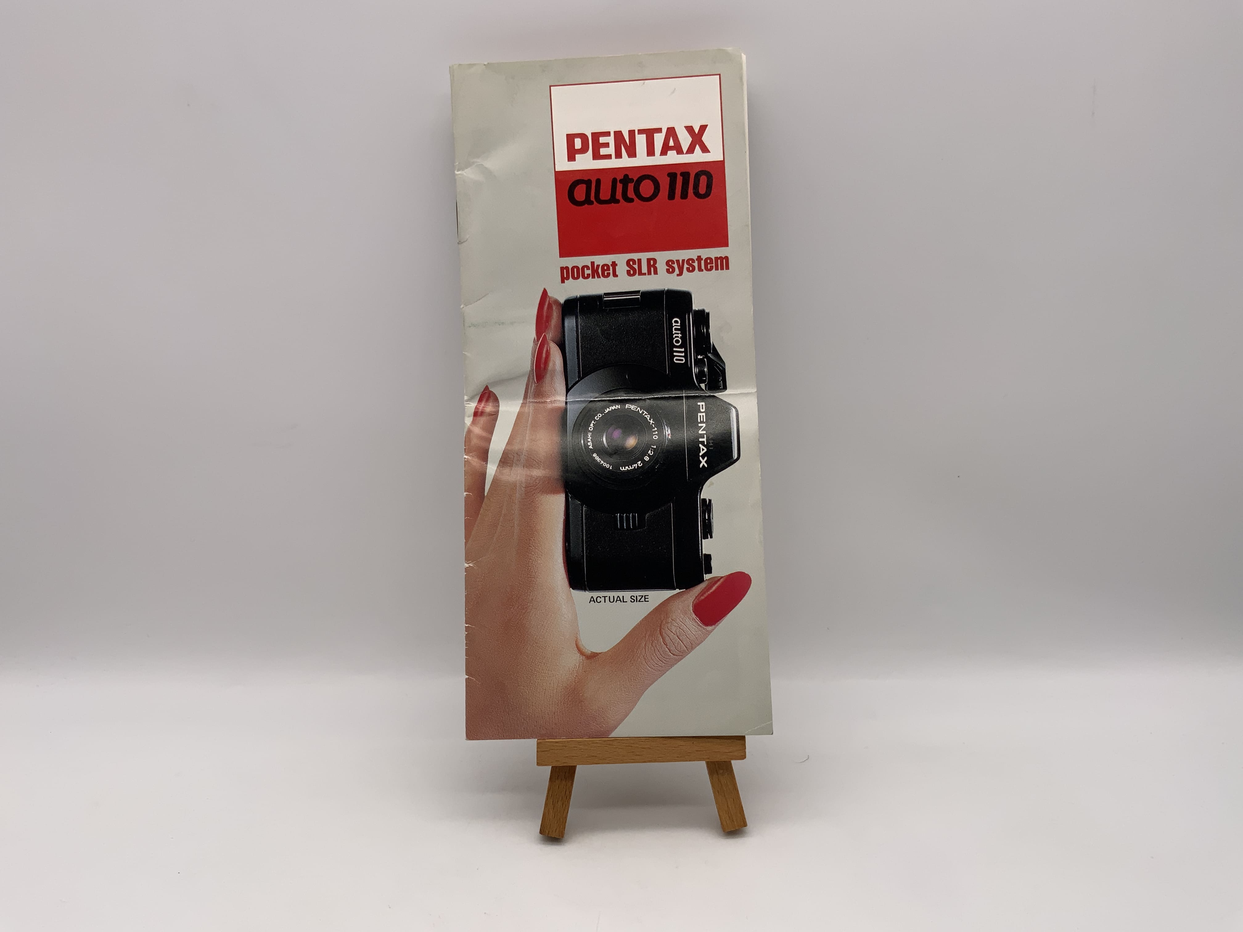 Pentax auto 110 Pocket SLR System Infoheft Broschüre Englisch