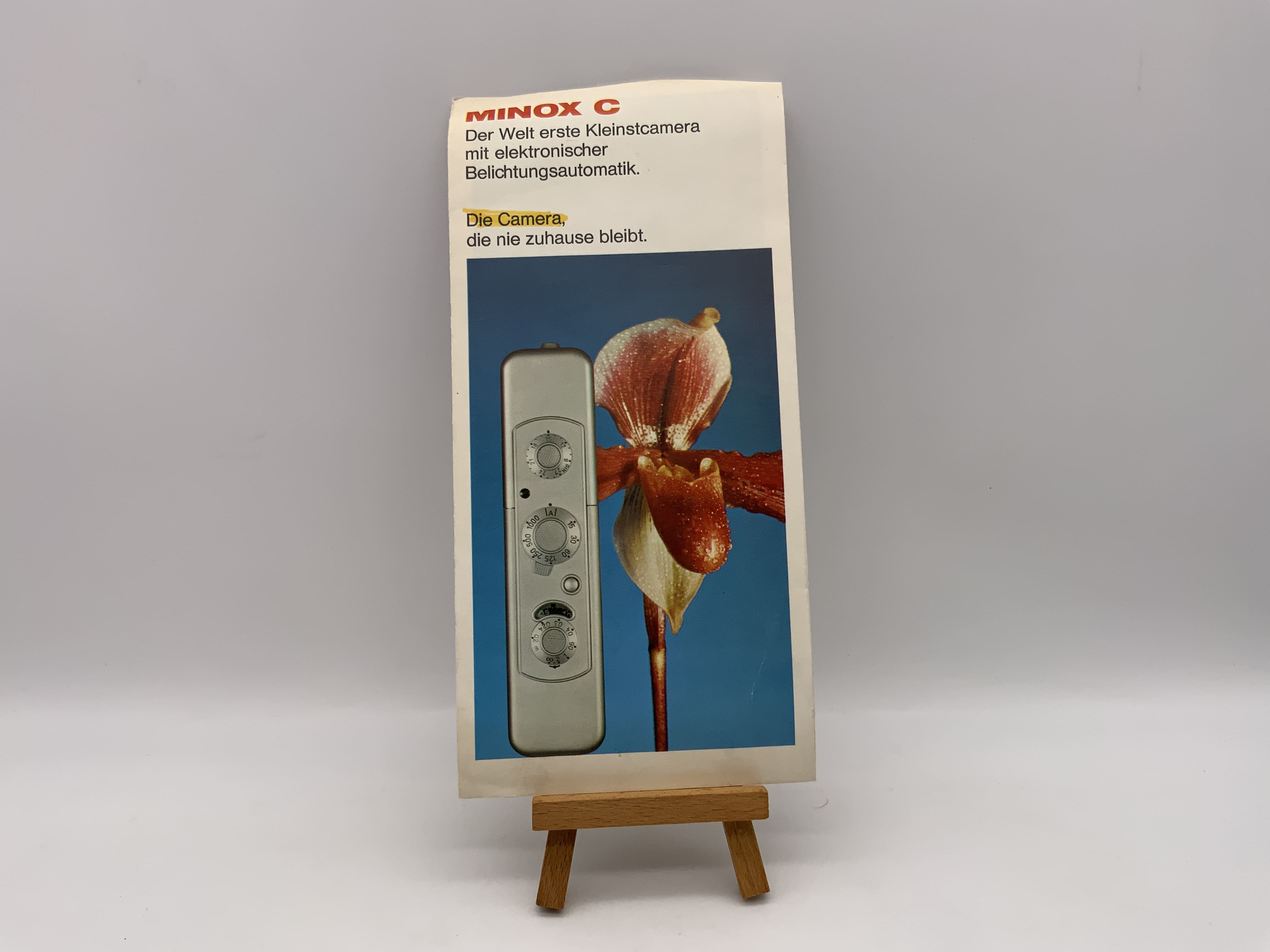 Minox C Der Welt erste Kleinstcamera Broschüre Deutsch