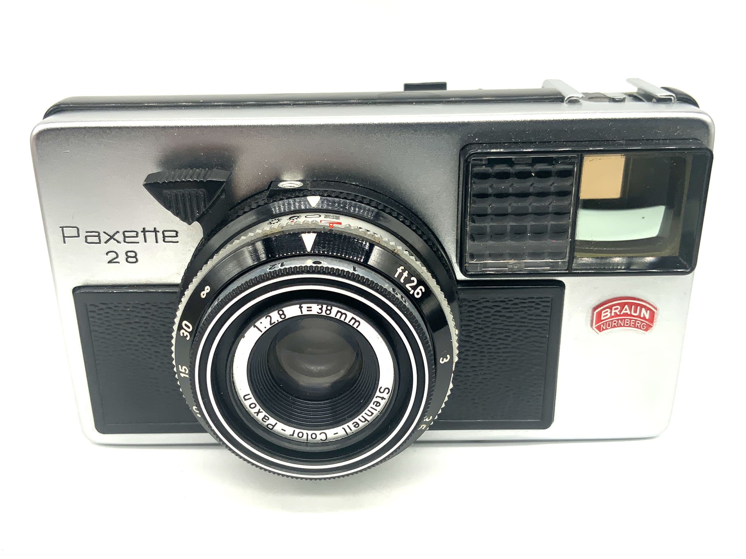 Braun Nürnberg Paxette 28 Sucherkamera mit Color-Paxon 38mm 1:2.8 Prontor 125