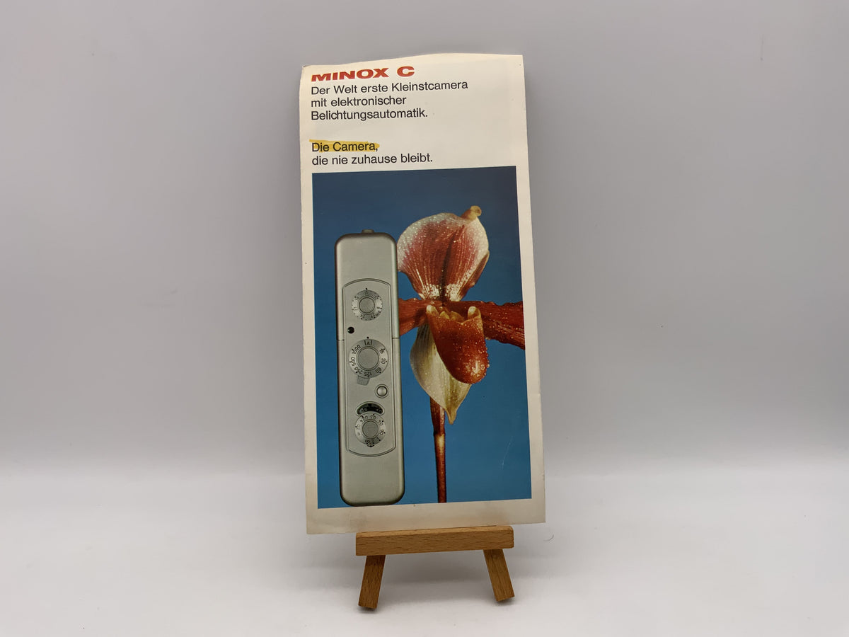 Minox C Der Welt erste Kleinstcamera Broschüre Deutsch