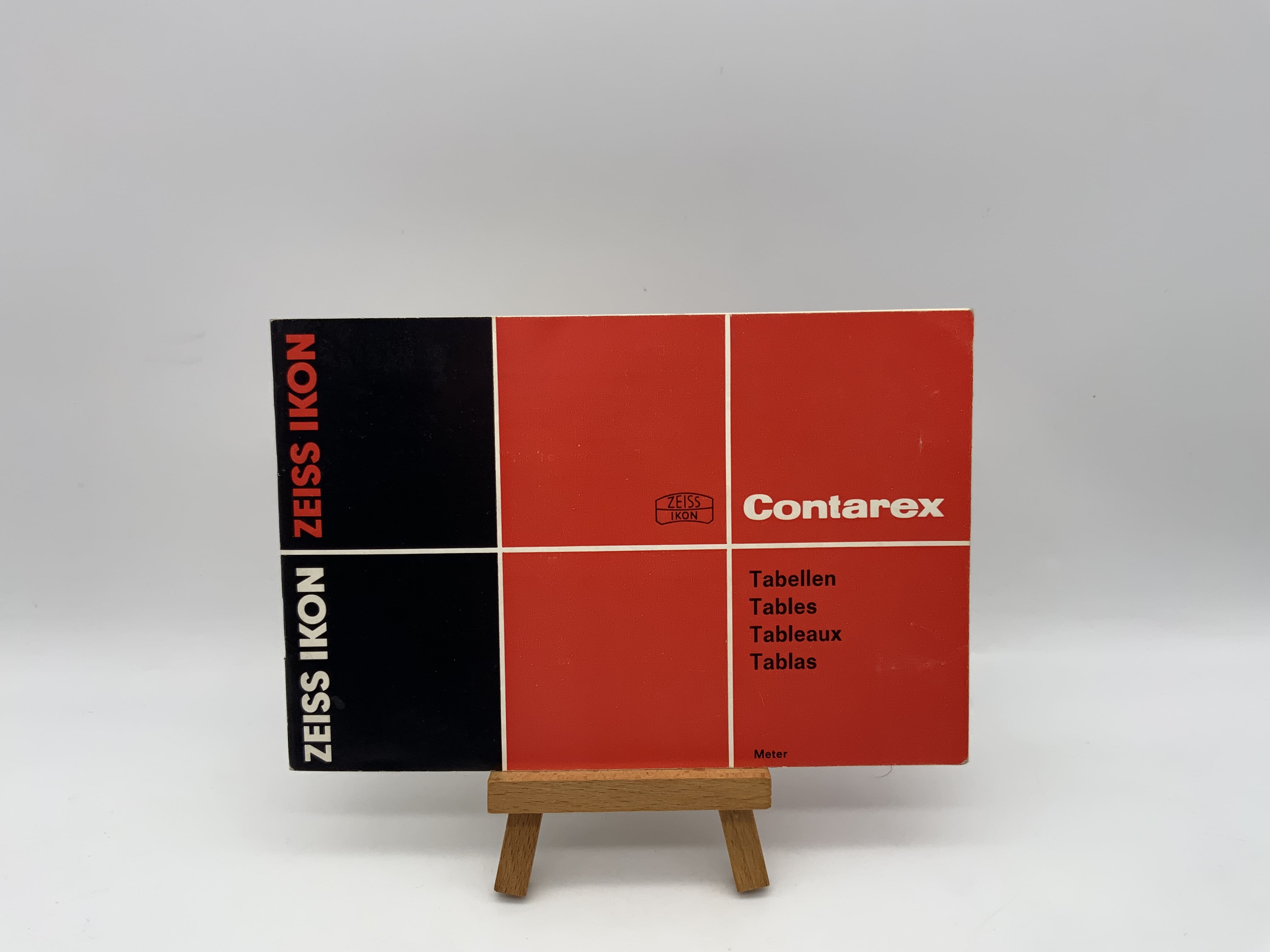 Zeiss Ikon Contarex Tabellen Meter Bedienungsanleitung Deutsch