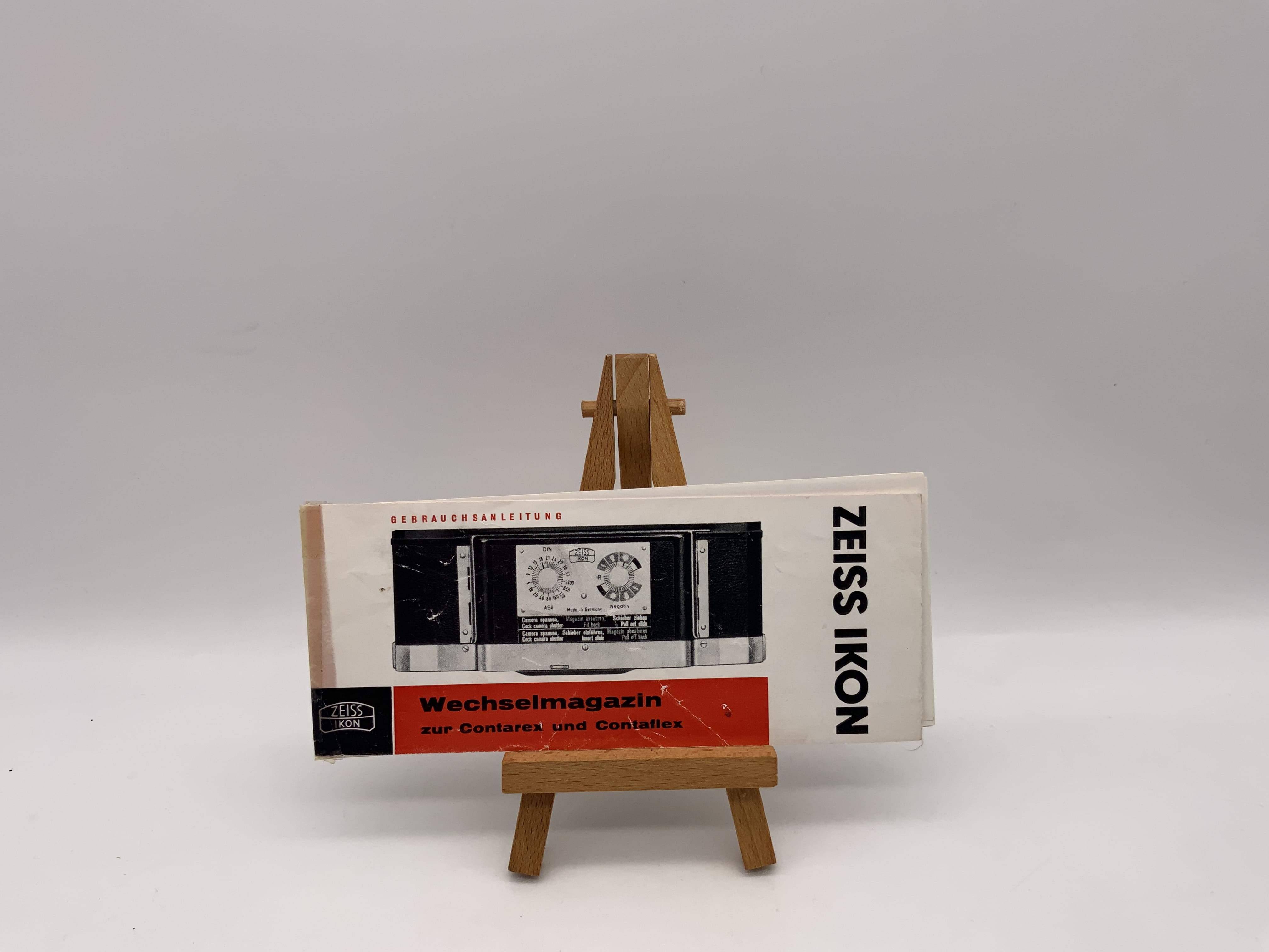 Zeiss Ikon Wechselmagazin zur Contarex und Contaflex Bedienungsanleitung Deutsch