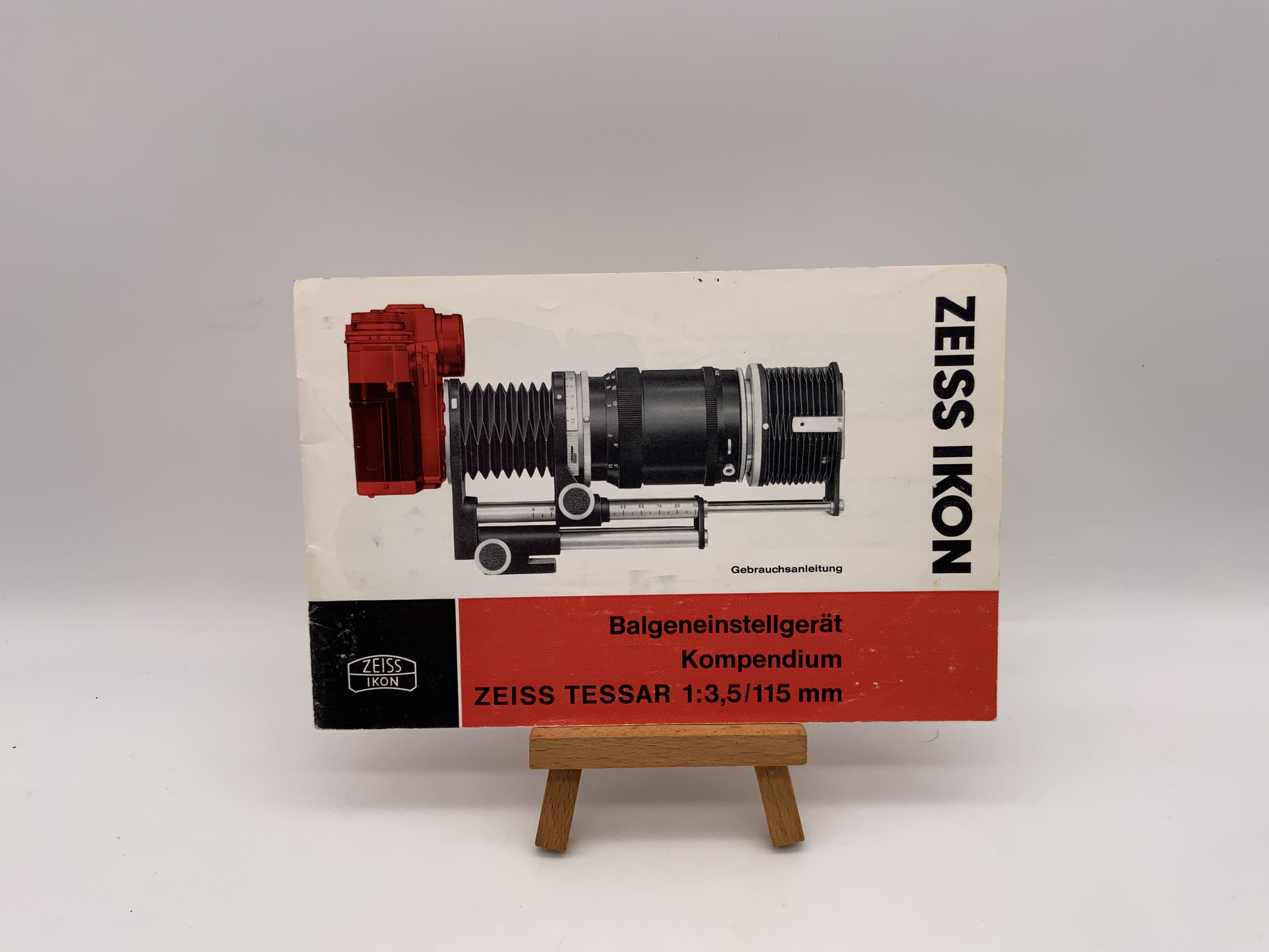 Zeiss Ikon Balgeneinstellgerät Kompendium Zeiss Tessar 1:3.5/115mm Deutsch