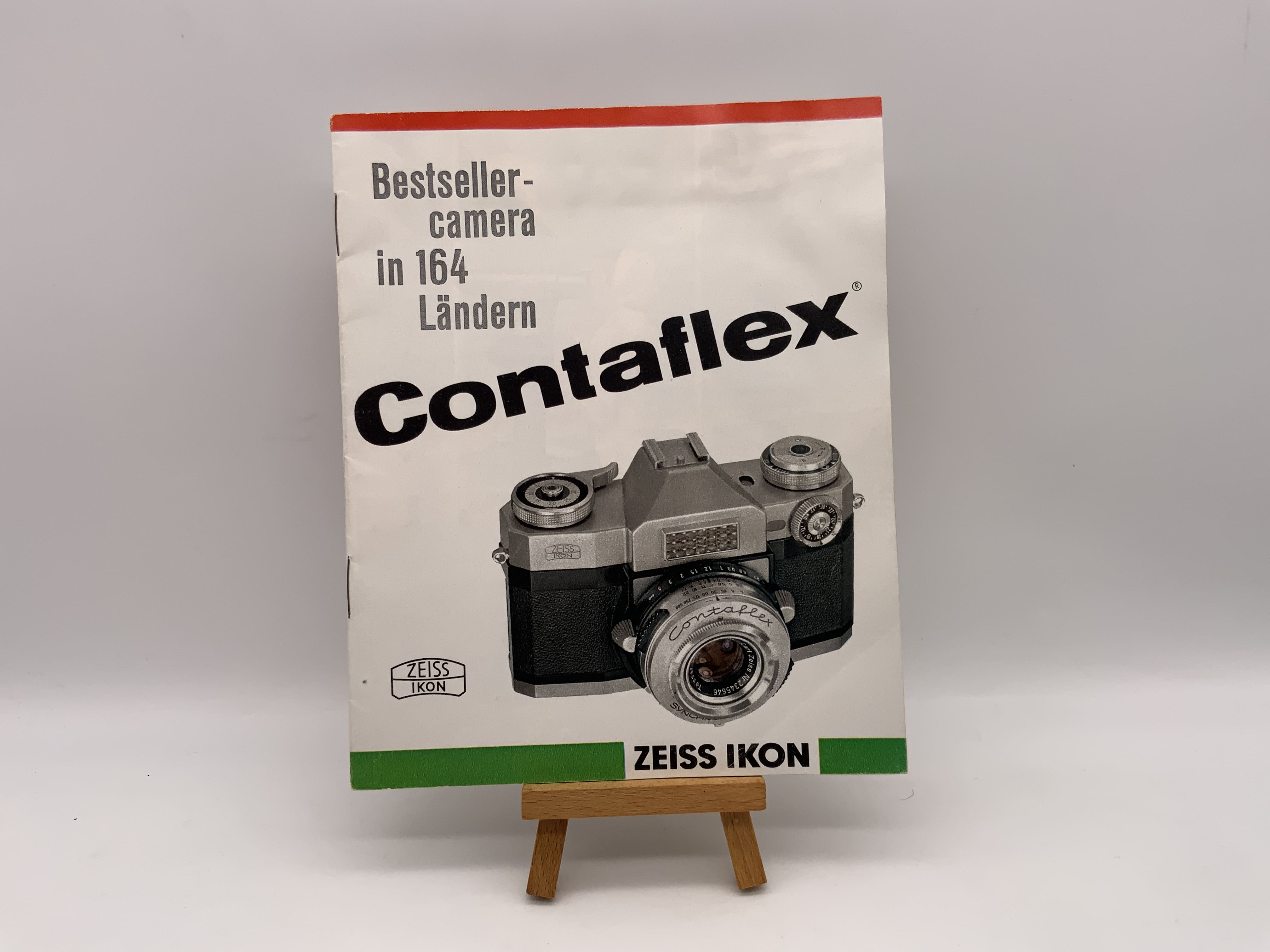 Zeiss Ikon Contaflex Bestsellercamera in 164 Ländern Prospekt Deutsch