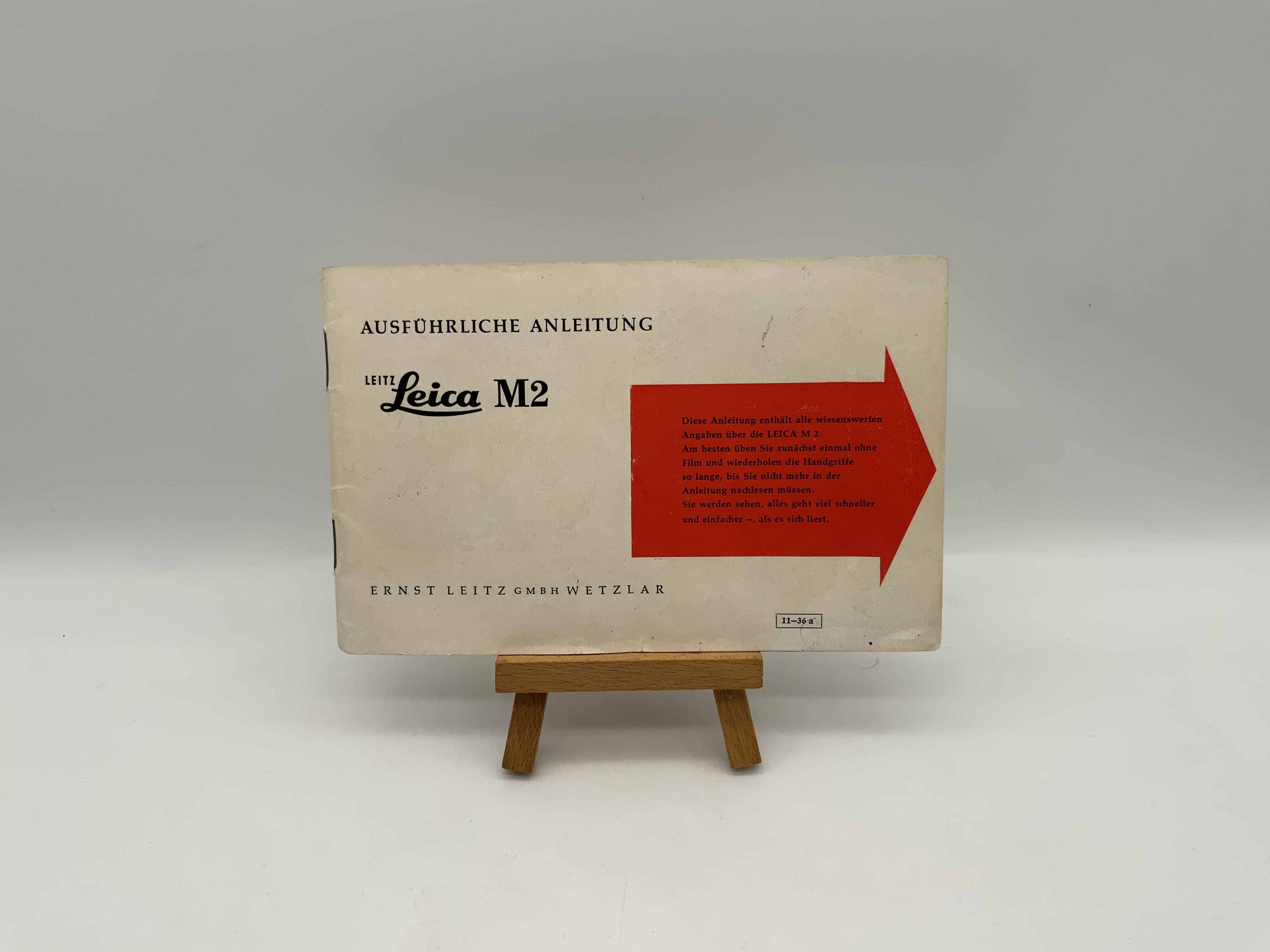Leica M2 ausführliche Anleitung (11-36a) Bedienungsanleitung Deutsch