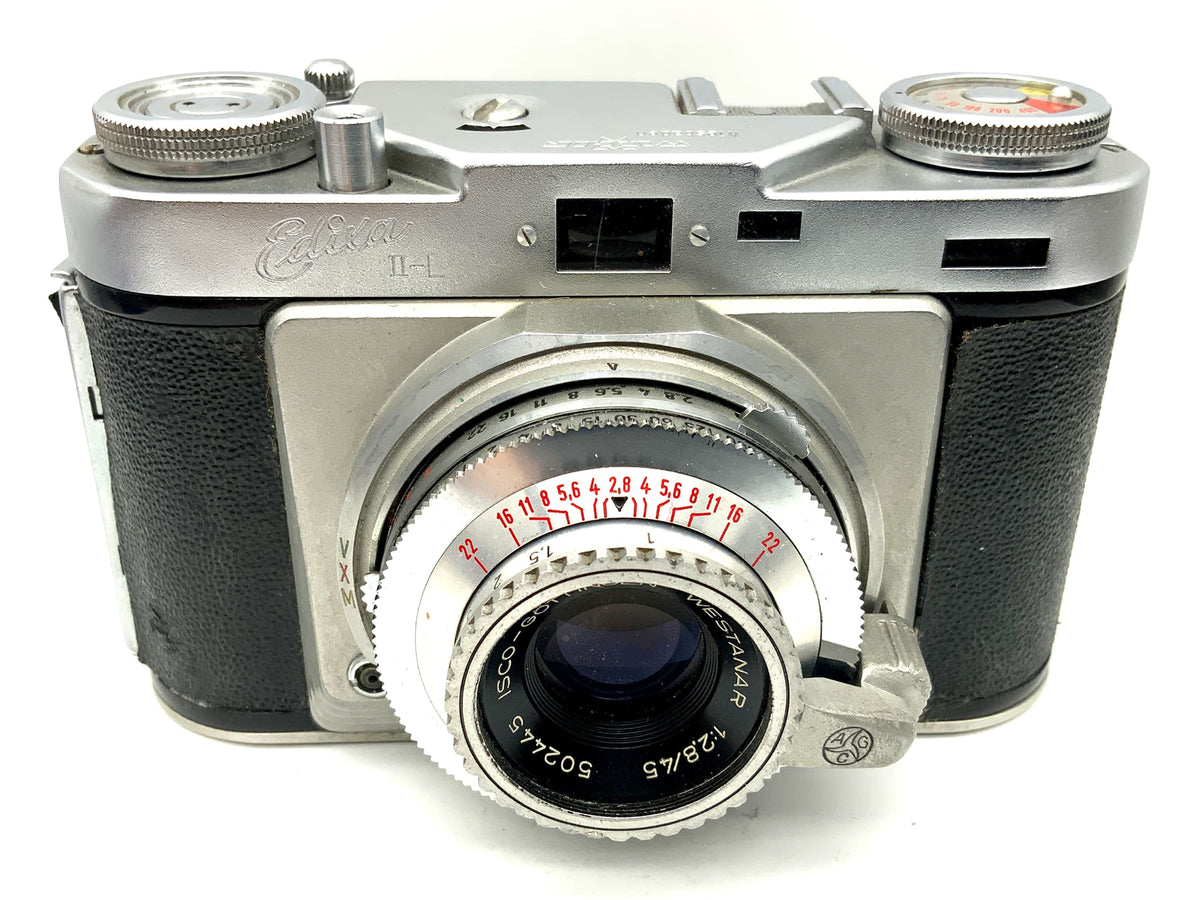Caméra à viseur Wirgin Edixa II-L avec caméra analogique Westanar 1:2,8/45 Prontor-SVS