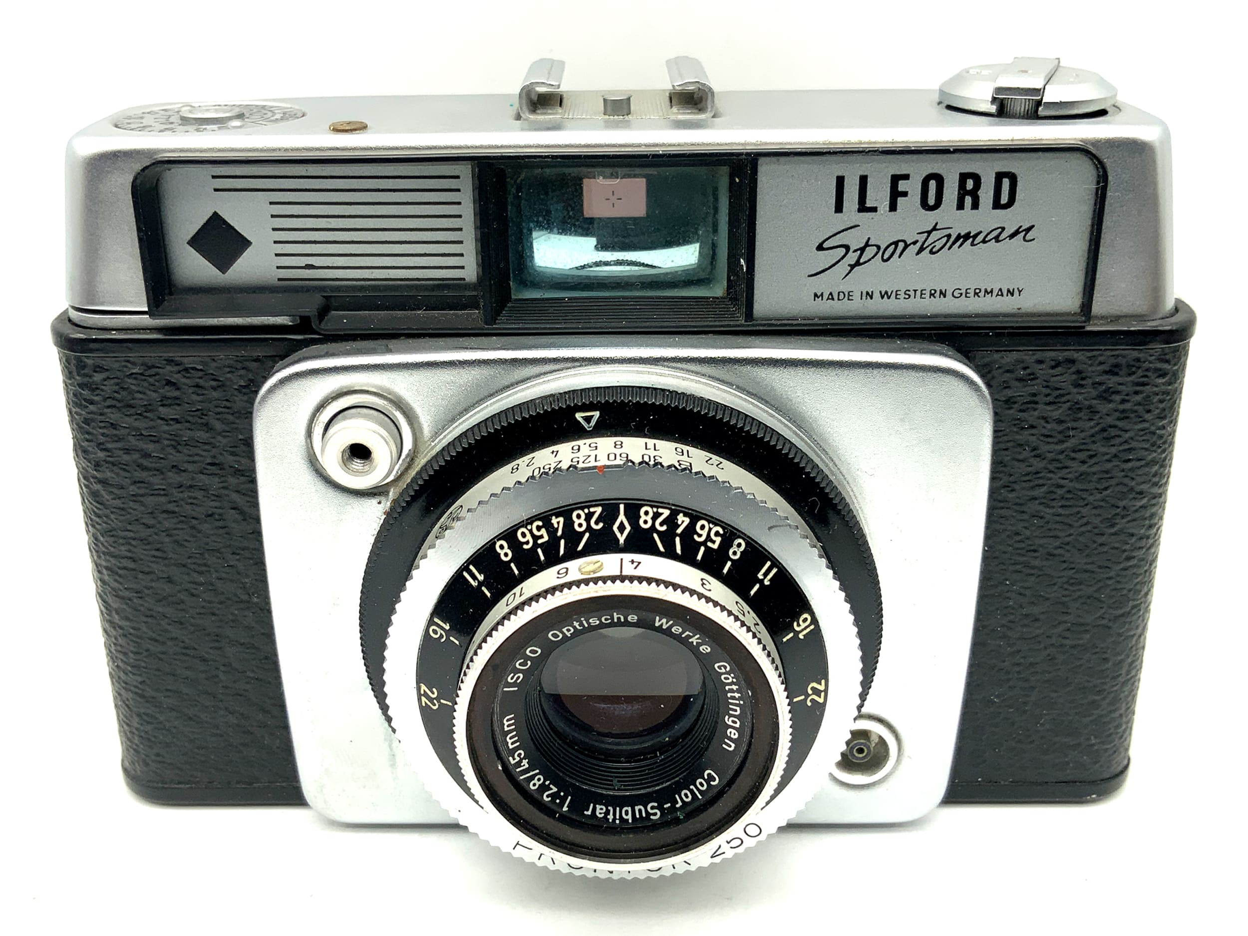 Ilford Sportsman Sucherkamera mit Color-Subitar 1:2.8/45mm Prontor 250