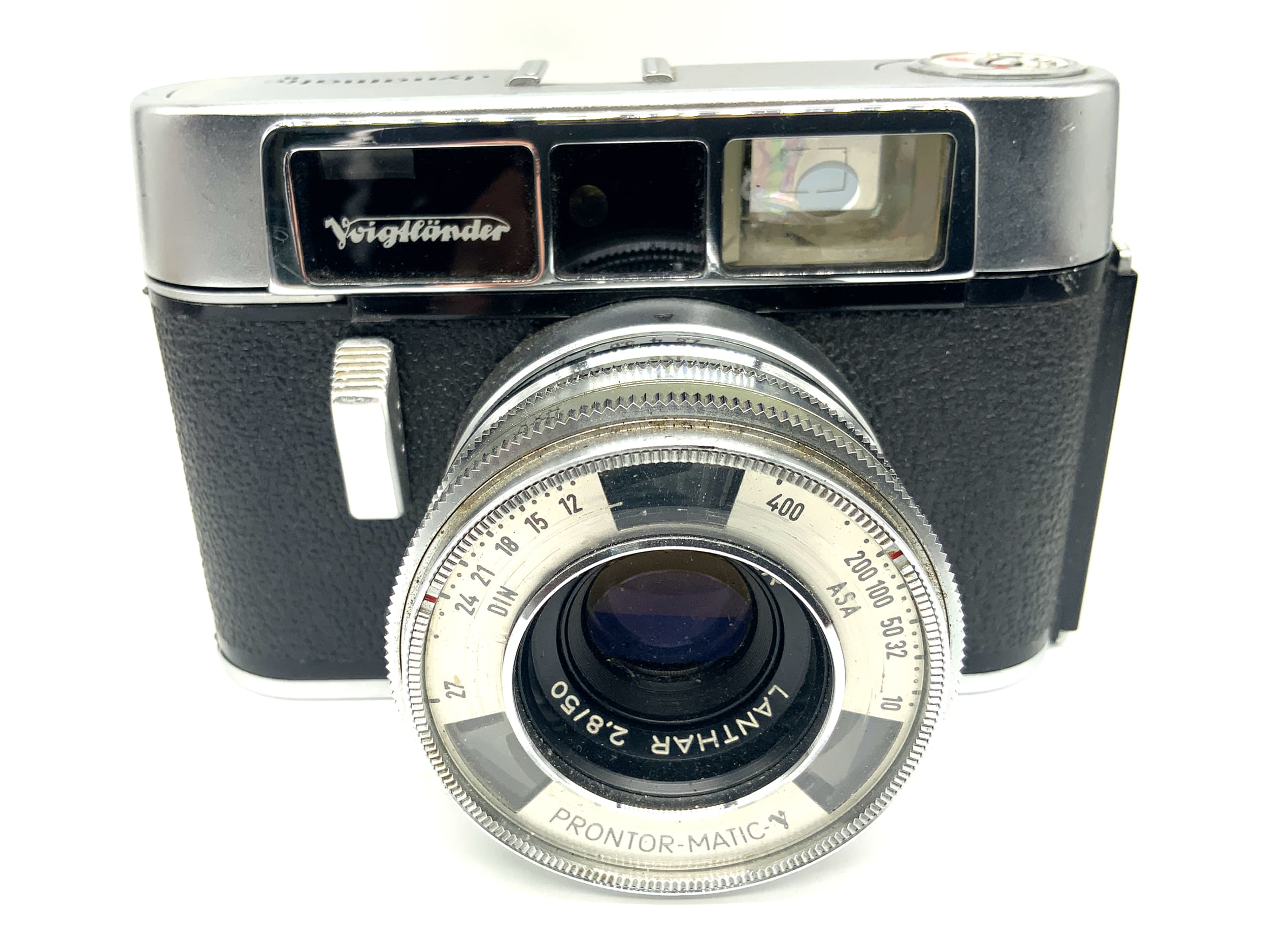 Voigtländer dynamatic II Sucherkamera mit Lanthar 50mm 1:2.8 Analogkamera