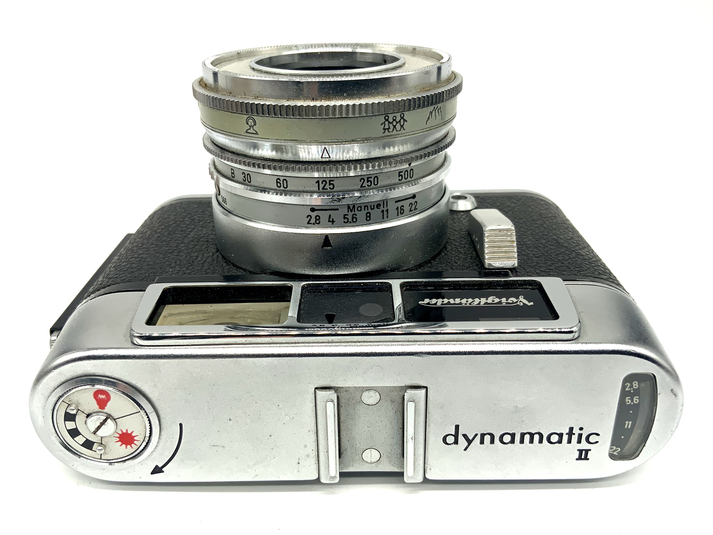 Voigtländer dynamatic II Sucherkamera mit Lanthar 50mm 1:2.8 Analogkamera