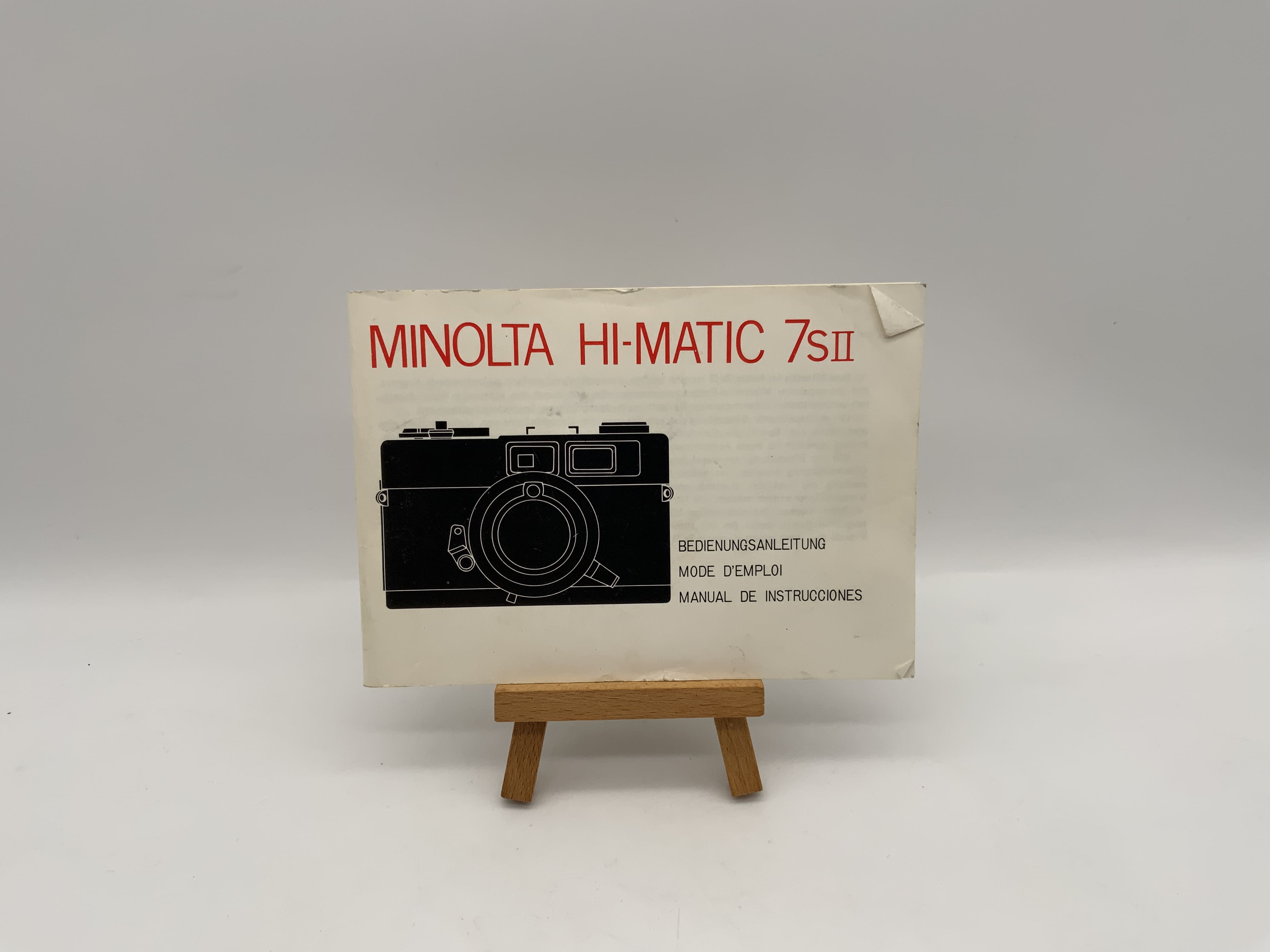 Minolta HI-Matic 7S II Gebrauchsanweisung Instruction Deutsch