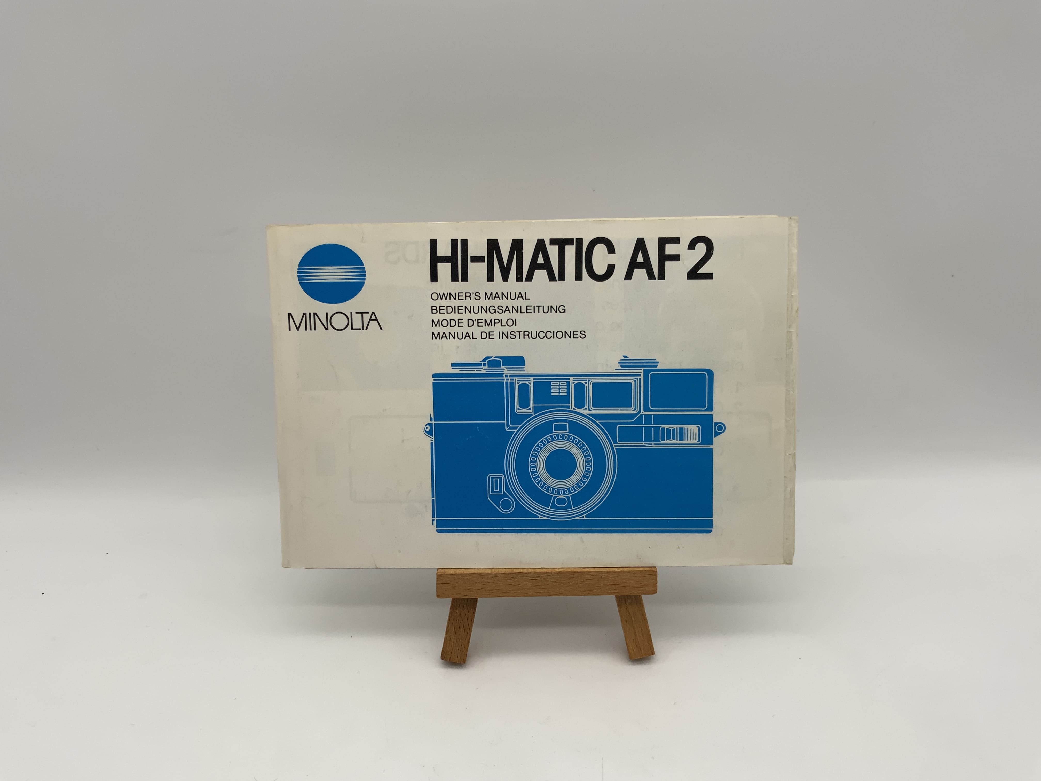 Minolta HI-Matic AF 2 Gebrauchsanweisung Instruction Bedienungsanleitung Deutsch