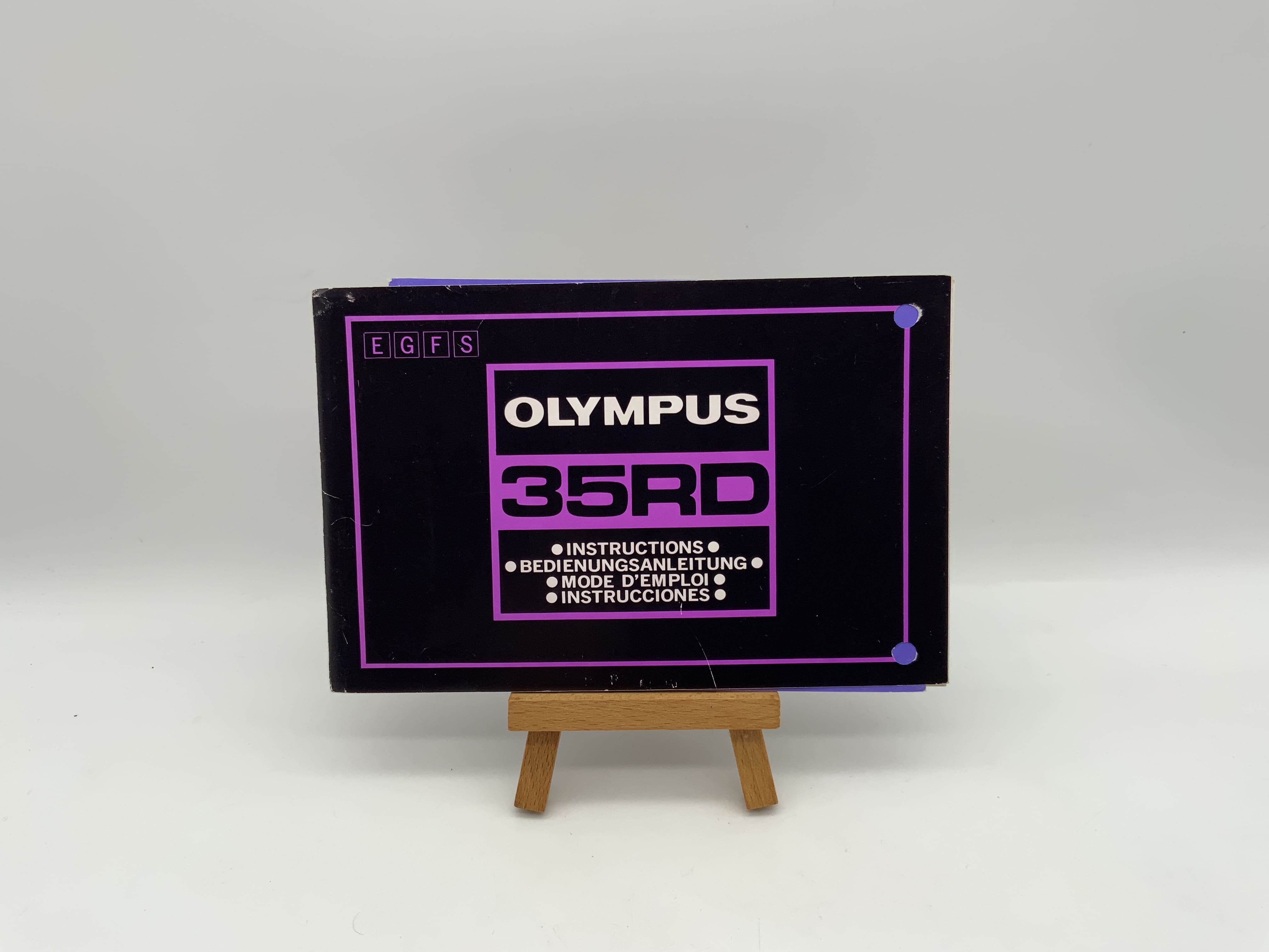 Manuel d'utilisation de l'Olympus 35 RD (allemand)
