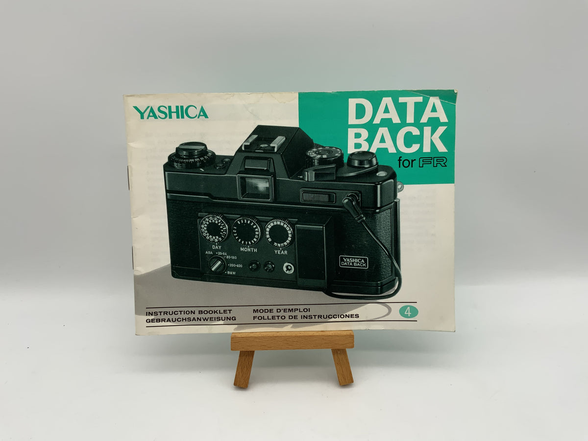 Yashica Data Back pour FR Manuel d'utilisation Instructions en allemand