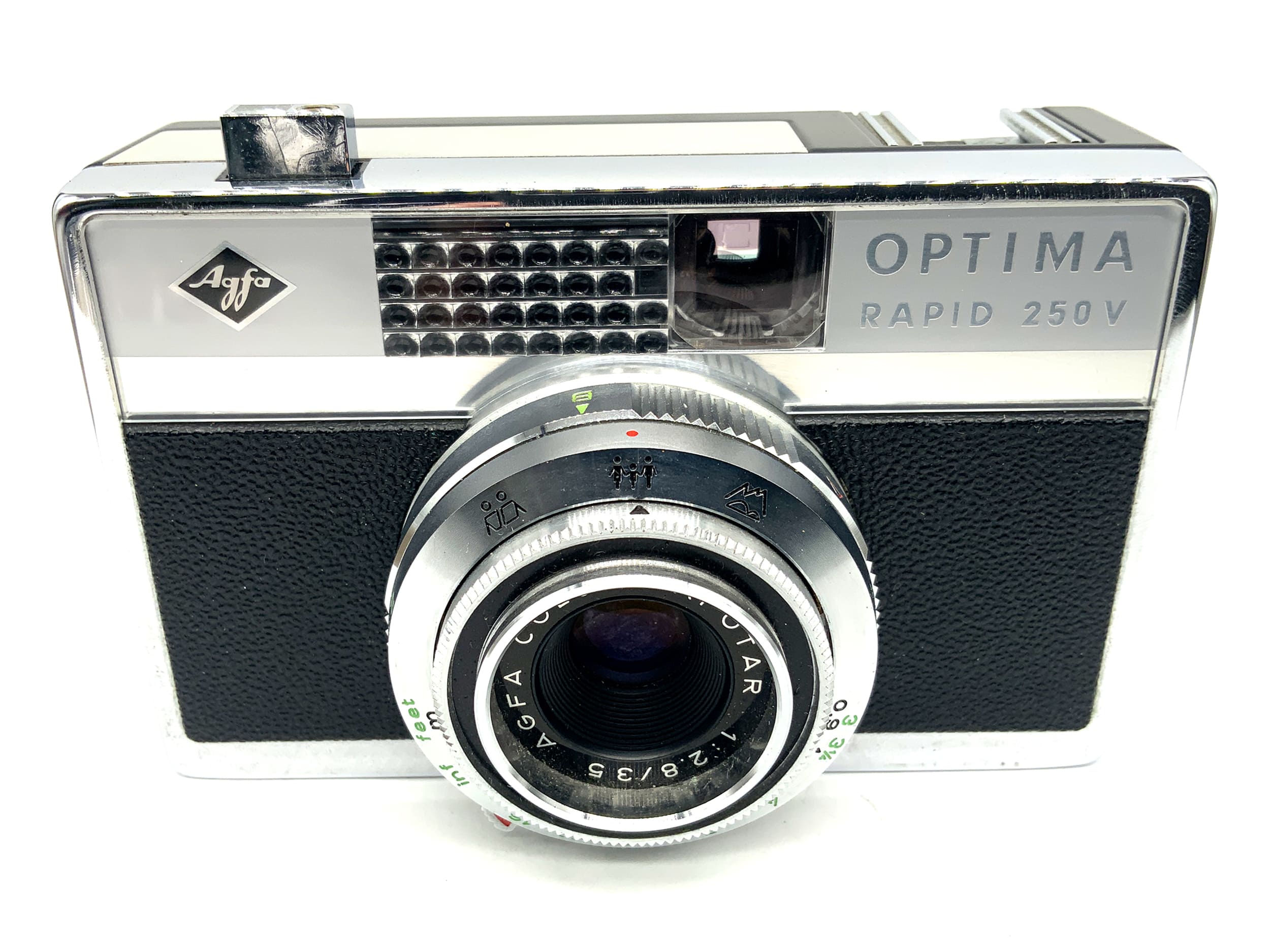 Agfa Optima Rapid 250 V Sucherkamera mit Color-Apotar 335mm 1:2.8 Analogkamera