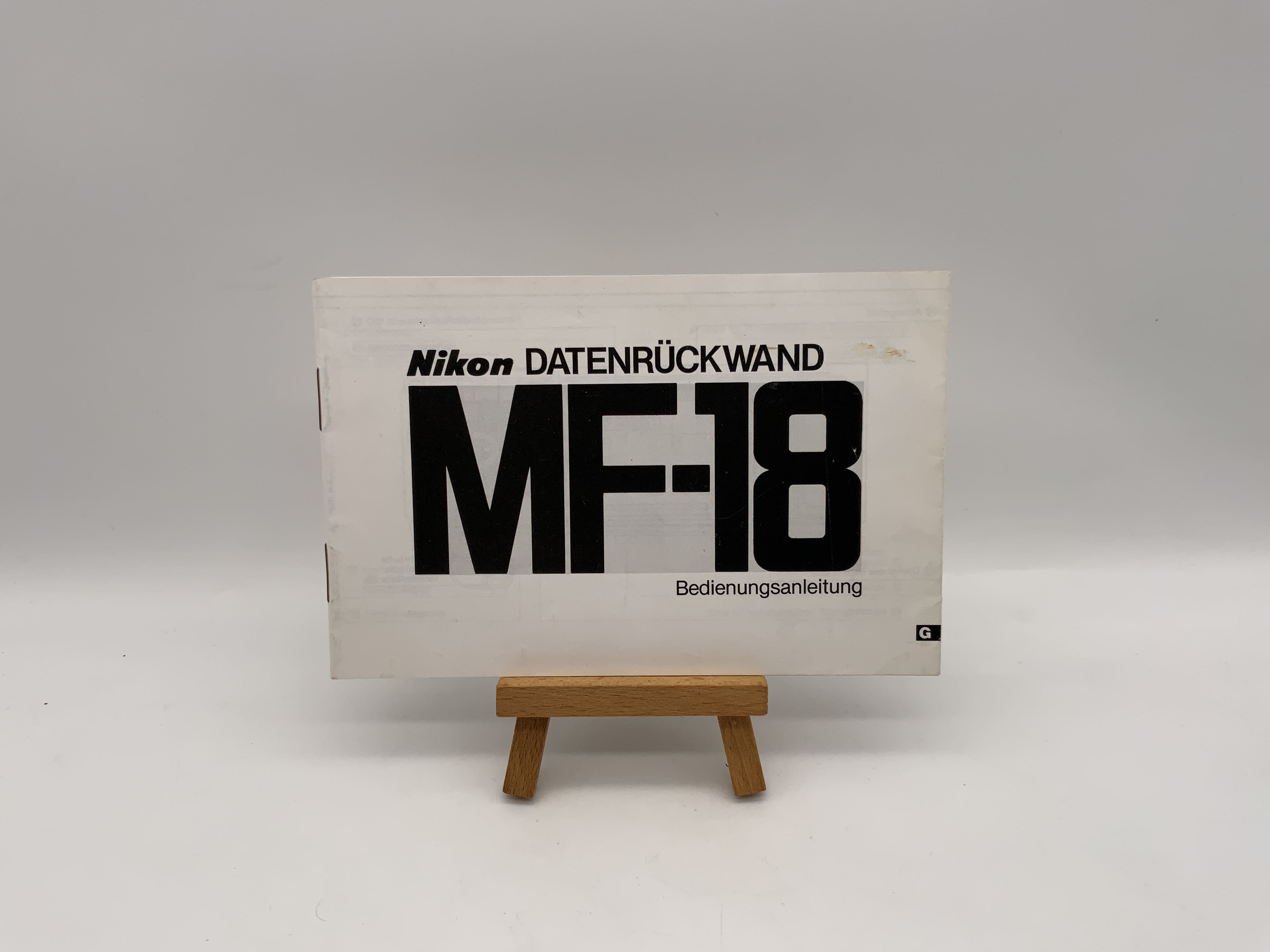 Nikon MF-18 Nikon Datenrückwand Bedienungsanleitung Deutsch