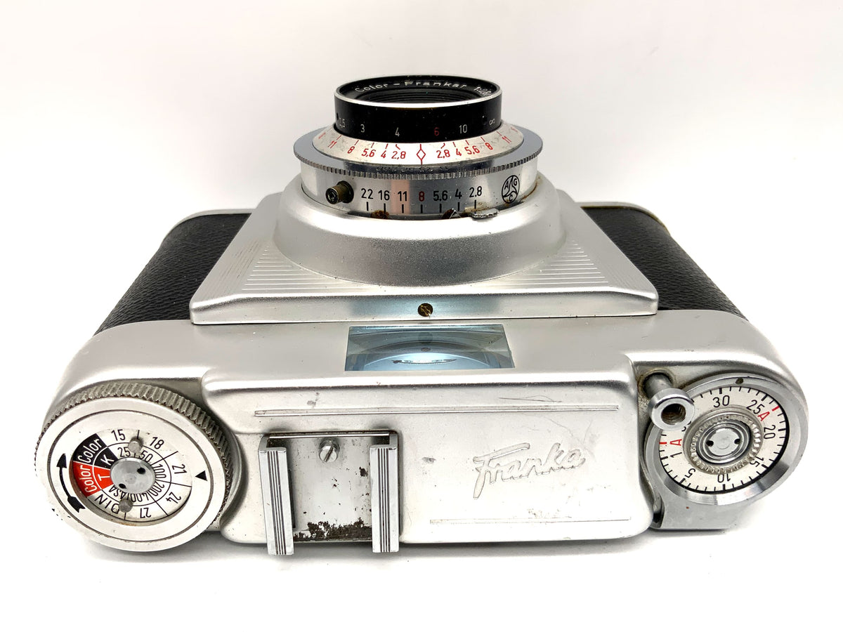 Franka viewfinder camera with Color-Frankar 1:2.8/45 Vario compact camera analogue camera