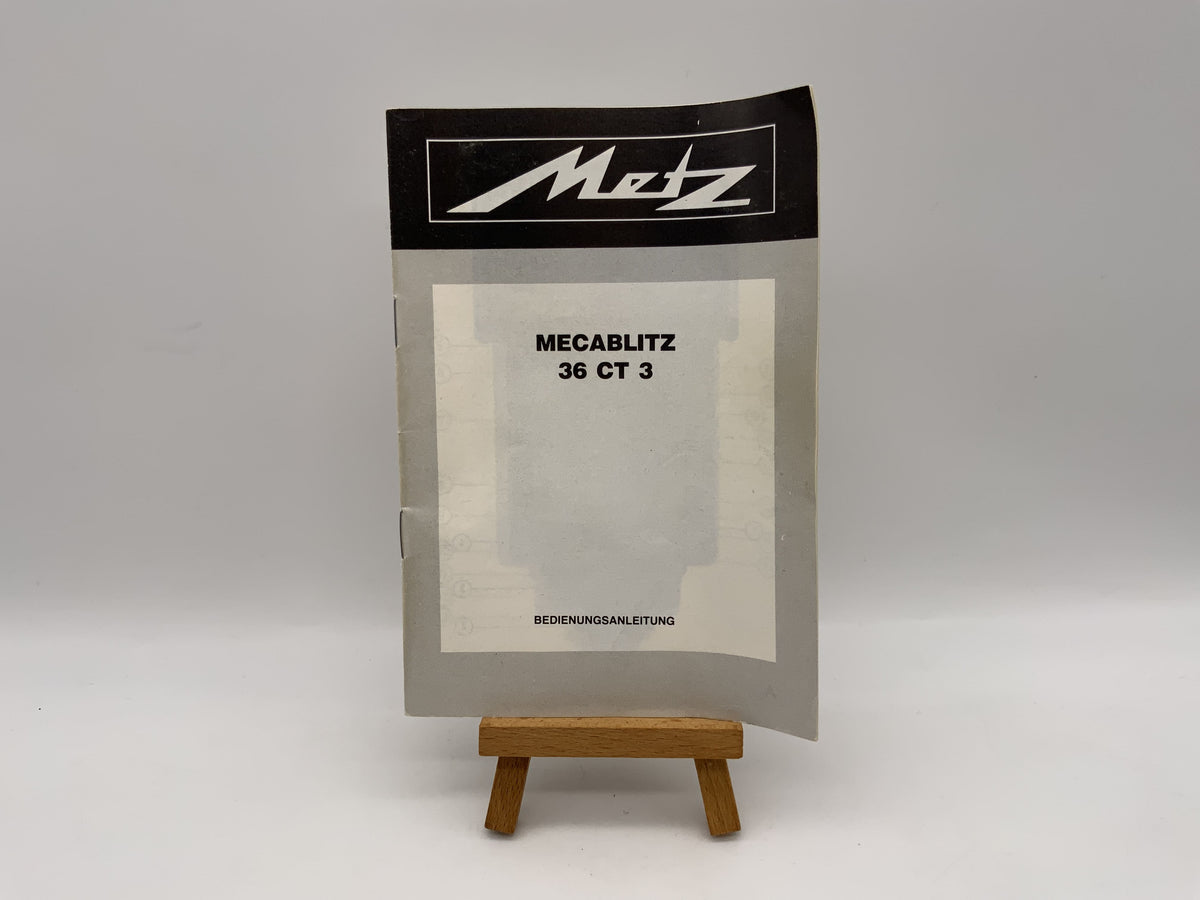Manuel d'utilisation Metz Mecablitz 36 CT 3 (allemand)