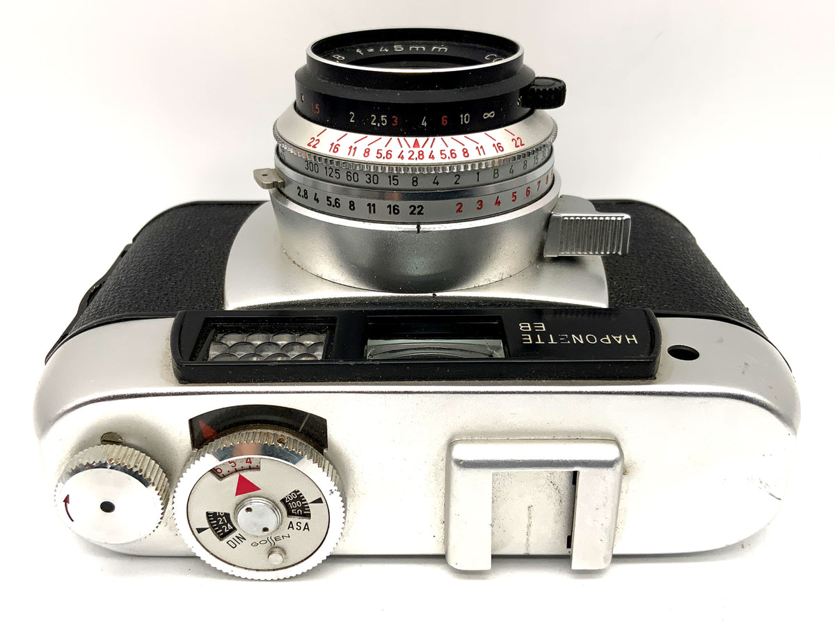 Hapo Haponette EB viewfinder camera with Color-Haponar 1:2.8/45mm Prontor-SVS