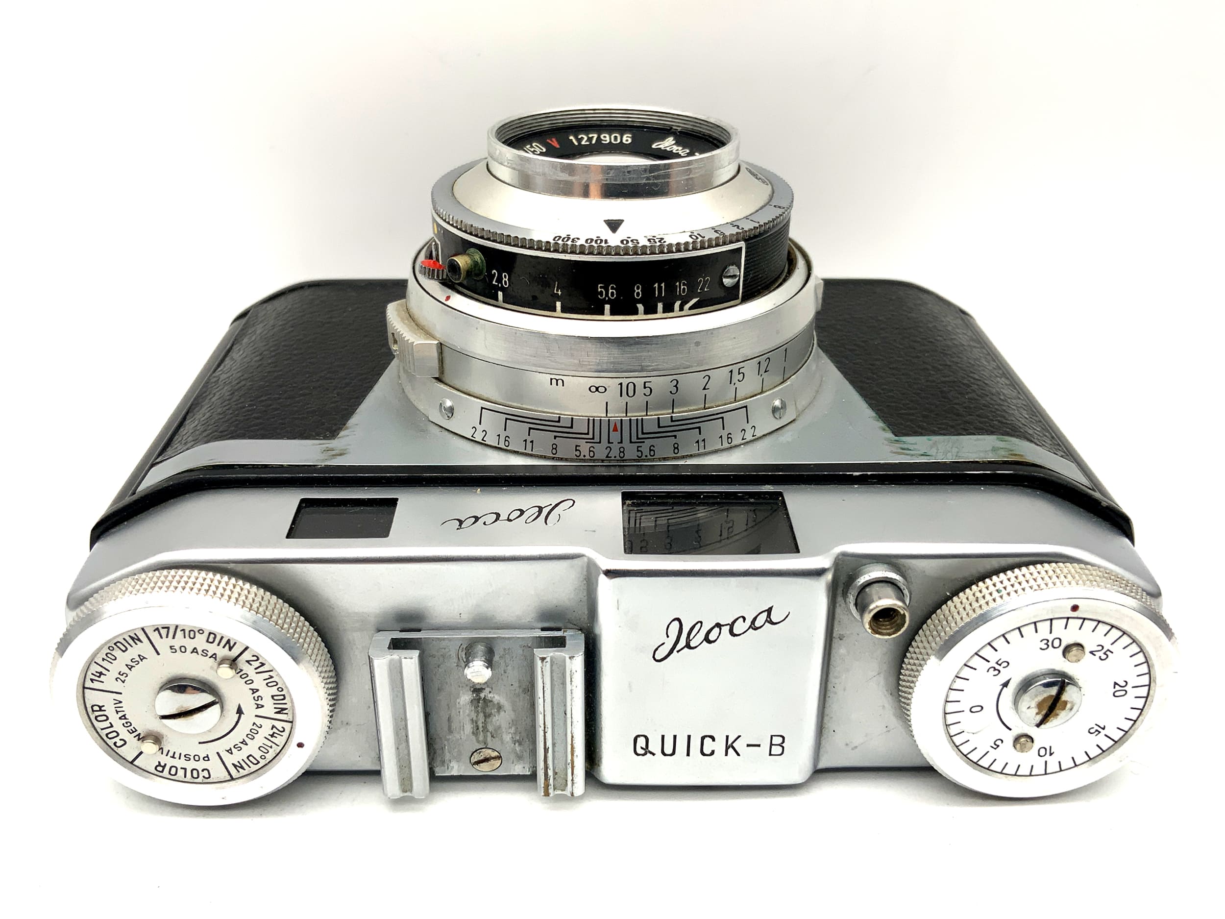 Iloca Quick-B Sucherkamera mit Ilitar-Super 1:2.8/50 red V Prontor-SV