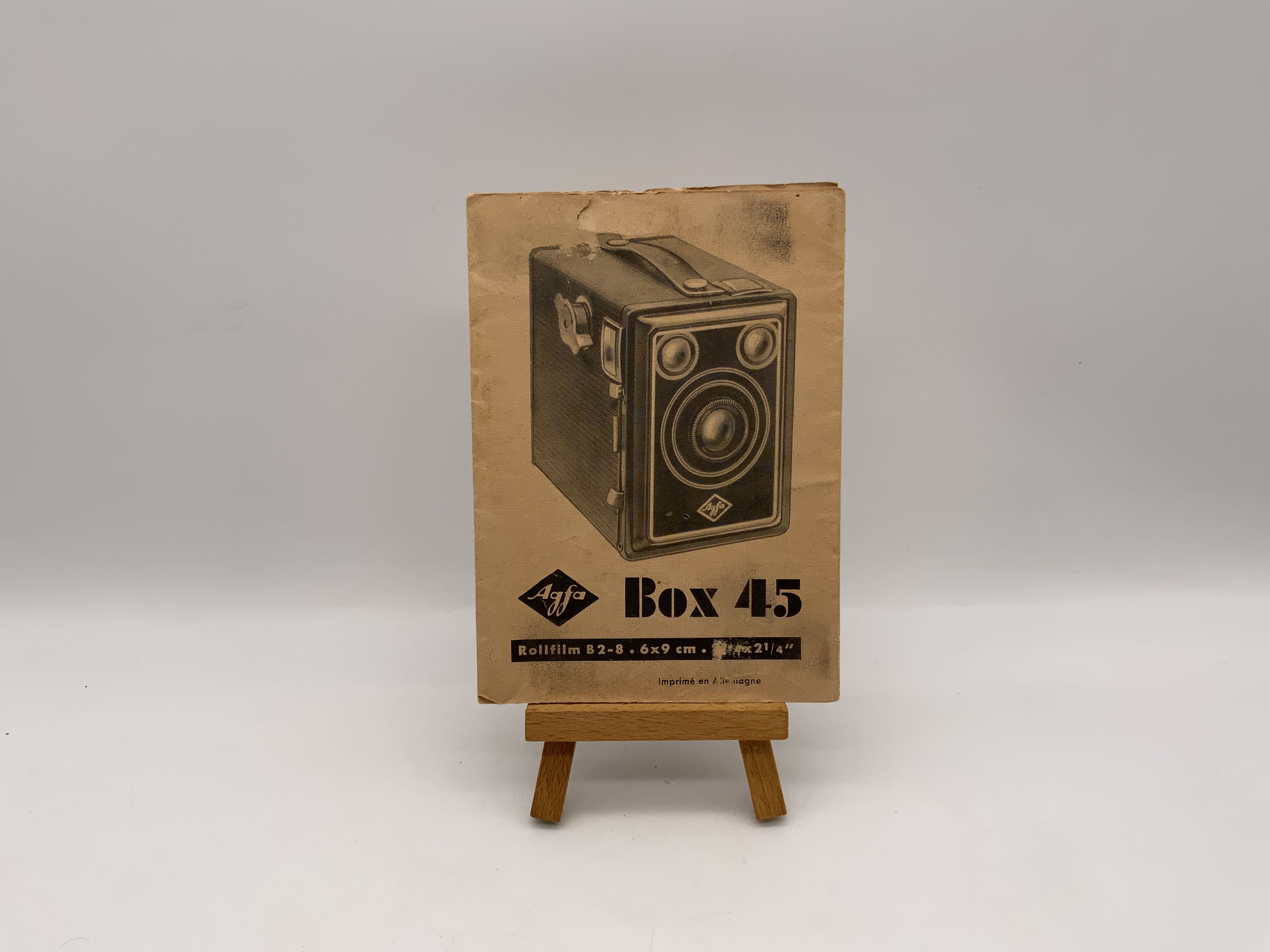 Agfa Box 45 Rollfilm B2-8 / 6x9cm Bedienungsanleitung Deutsch
