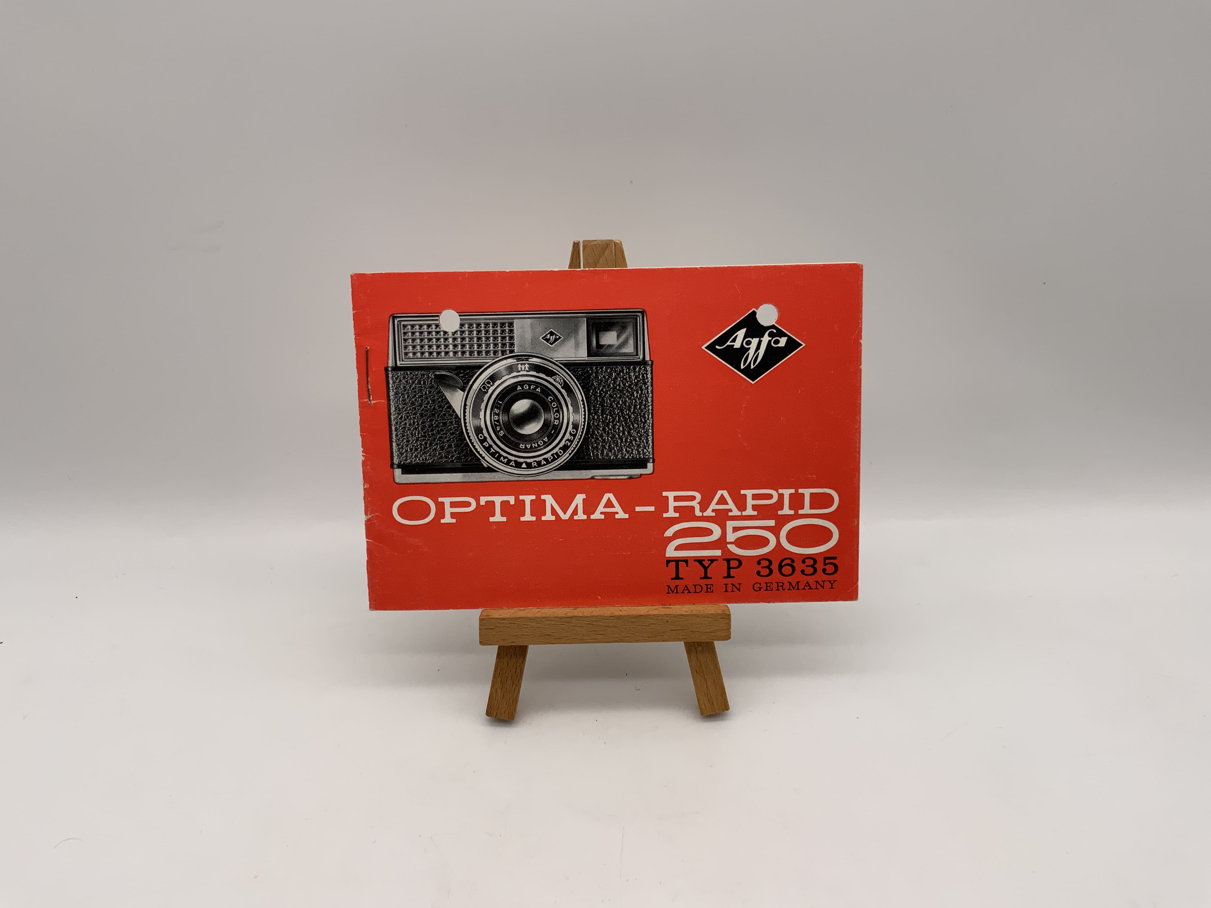 Agfa Optima Rapid 250 Typ 3635 Bedienungsanleitung Deutsch