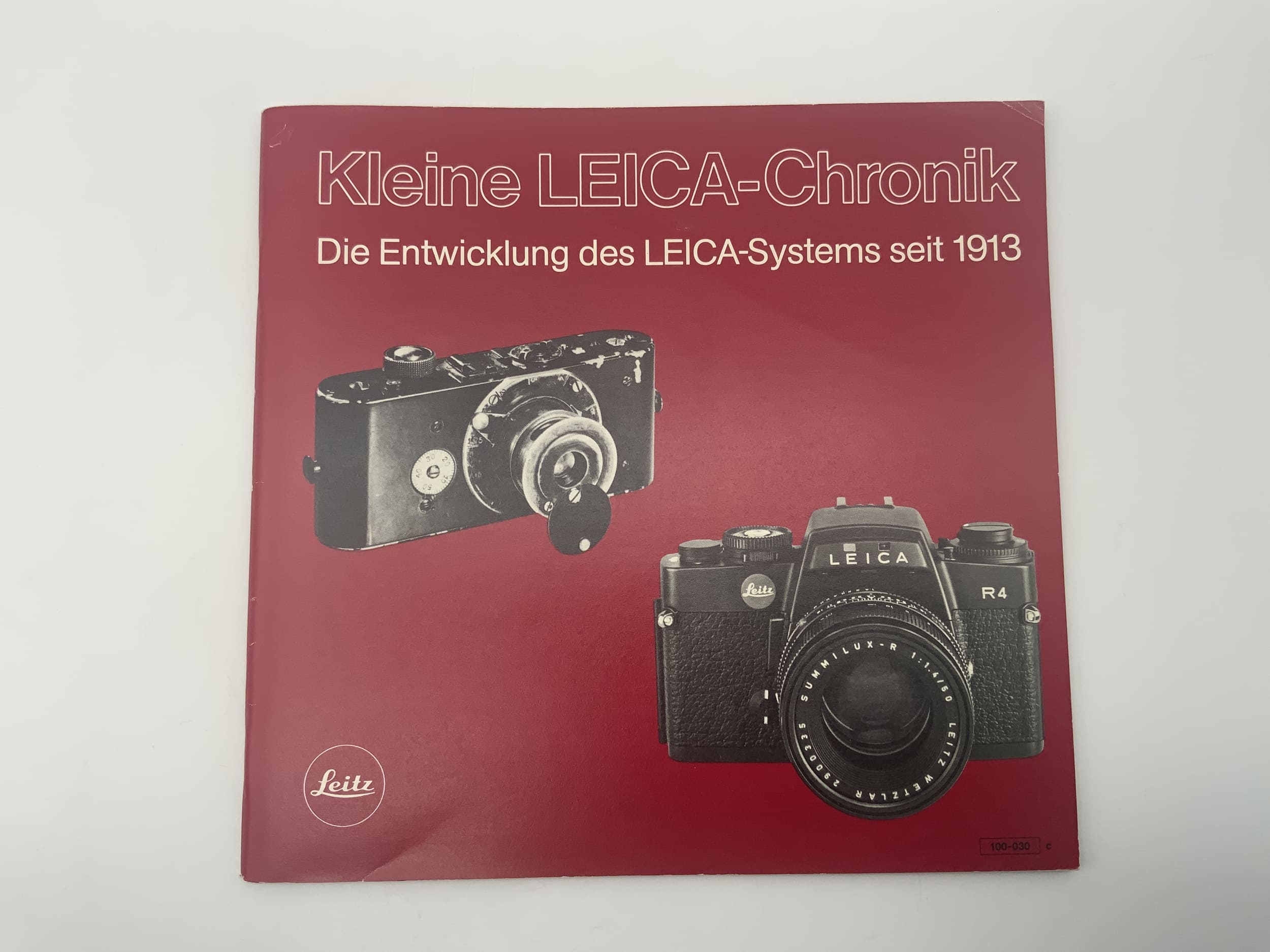 Leitz Kleine Leica Chronik Die Entwicklung Seit 1913 Broschüre Deutsch