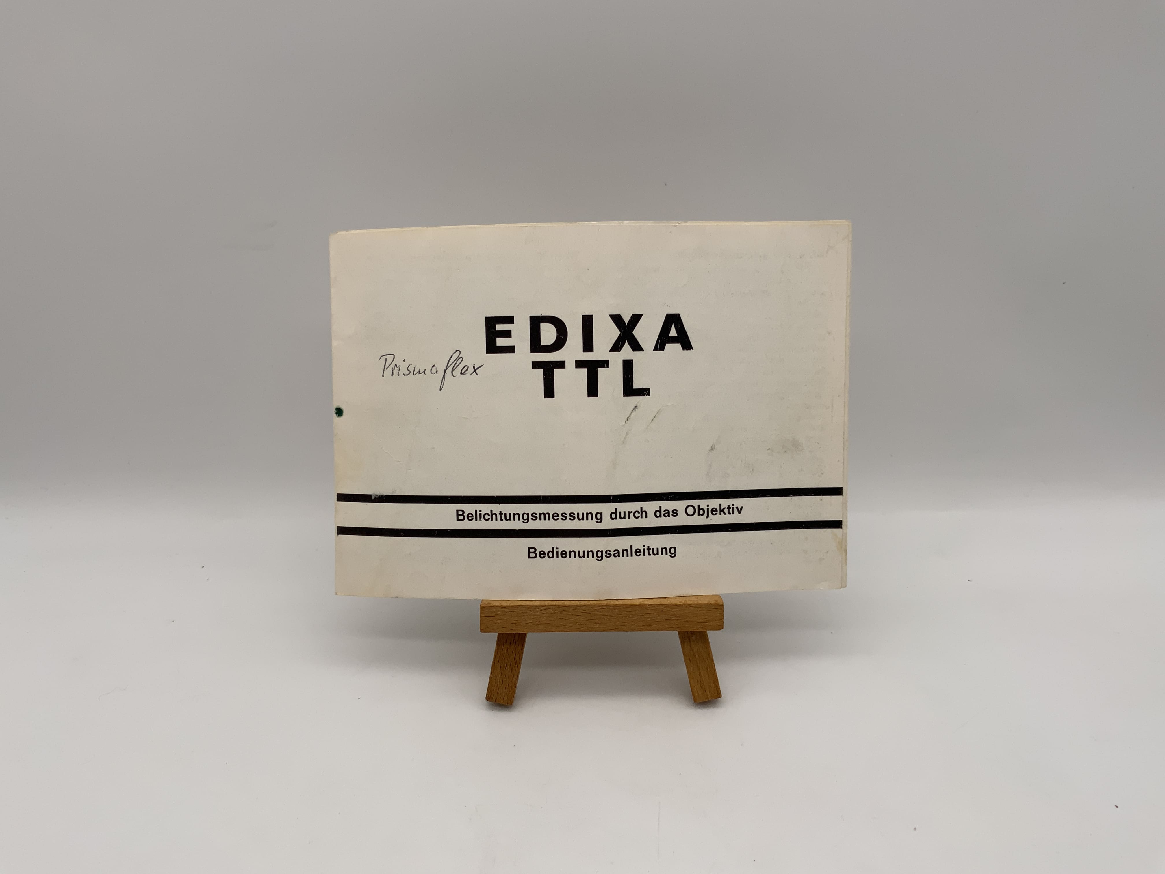 Edixa TTL Belichtungsmessung durch das Objektiv Bedienungsanleitung Deutsch