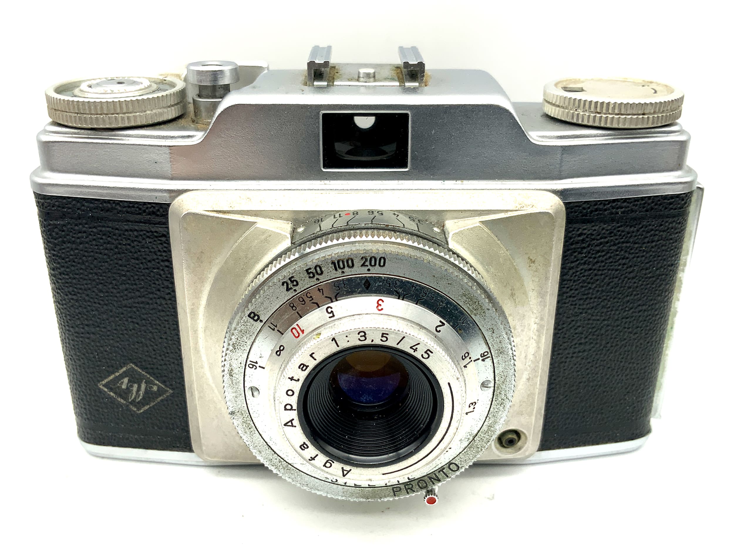 Agfa Silette Sucherkamera mit Apotar 1:3.5/45 Pronto Kompaktkamera Analogkamera