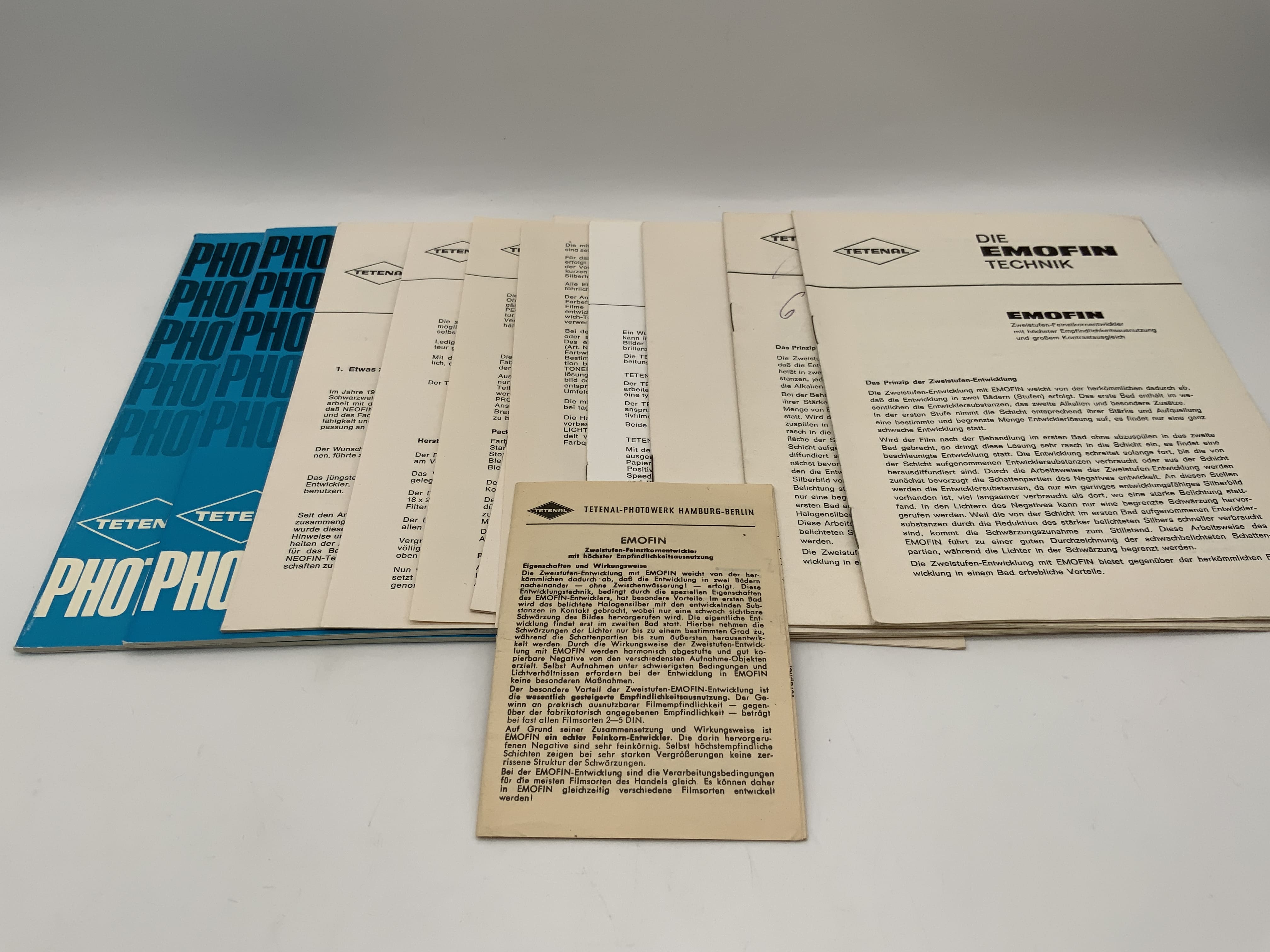 Tetenal Filmentwicklung Filmtechnik, Filter etc. Konvolut Handbücher Deutsch