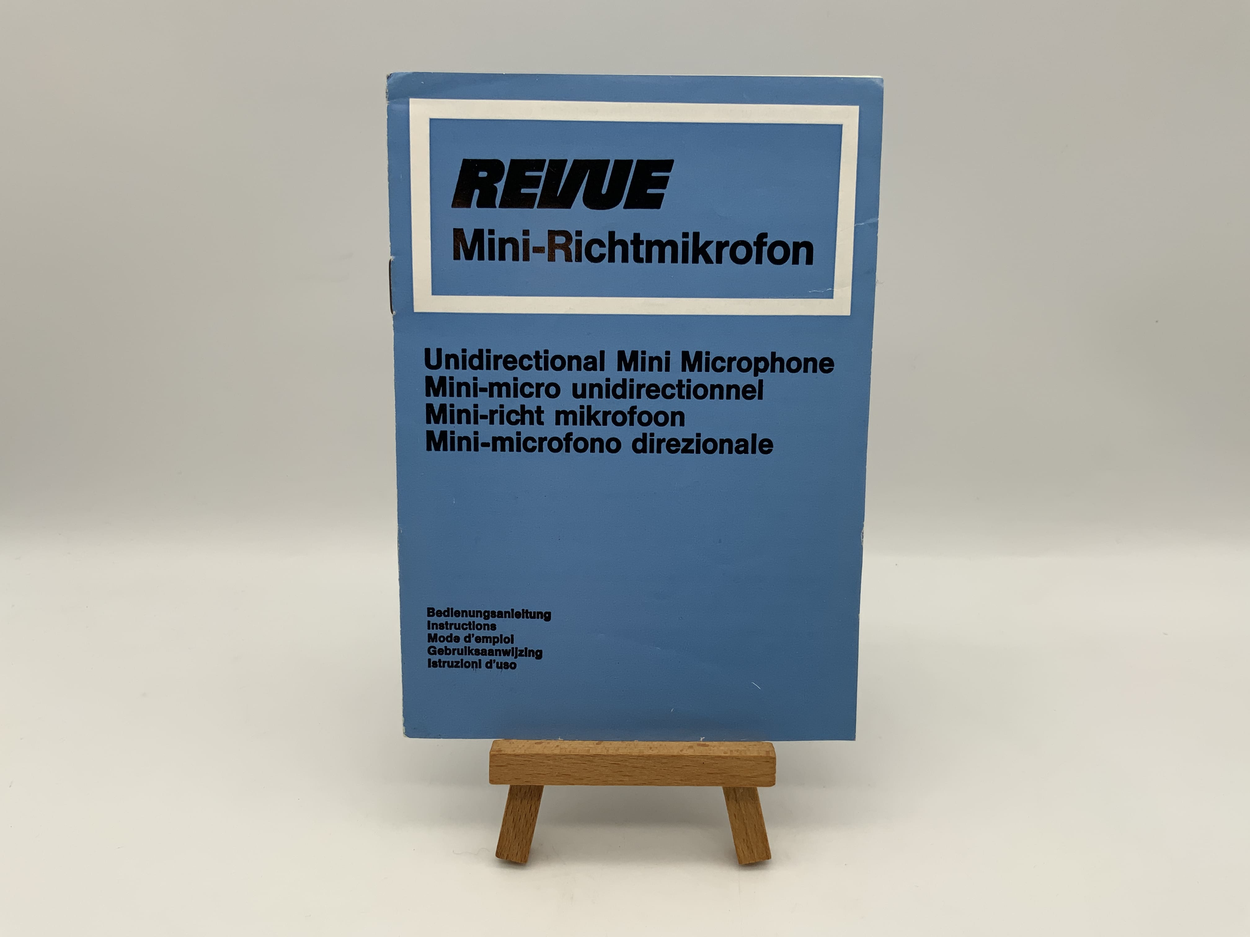 Revue Mini-Richtmikrofon Gebrauchsanweisung Bedienungsanleitung Deutsch