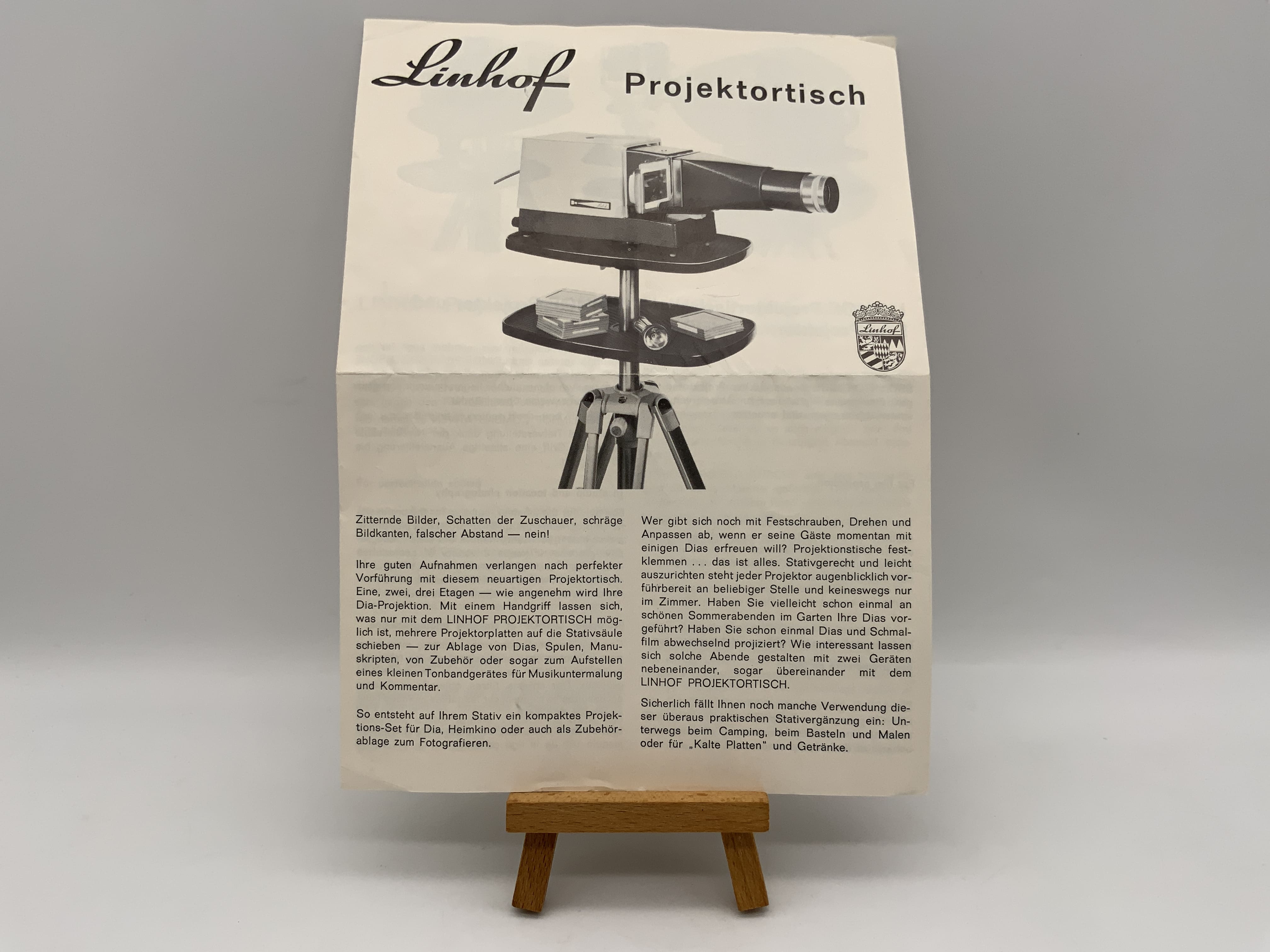 Linhof Projektorische Gebrauchsanweisung Bedienungsanleitung Deutsch