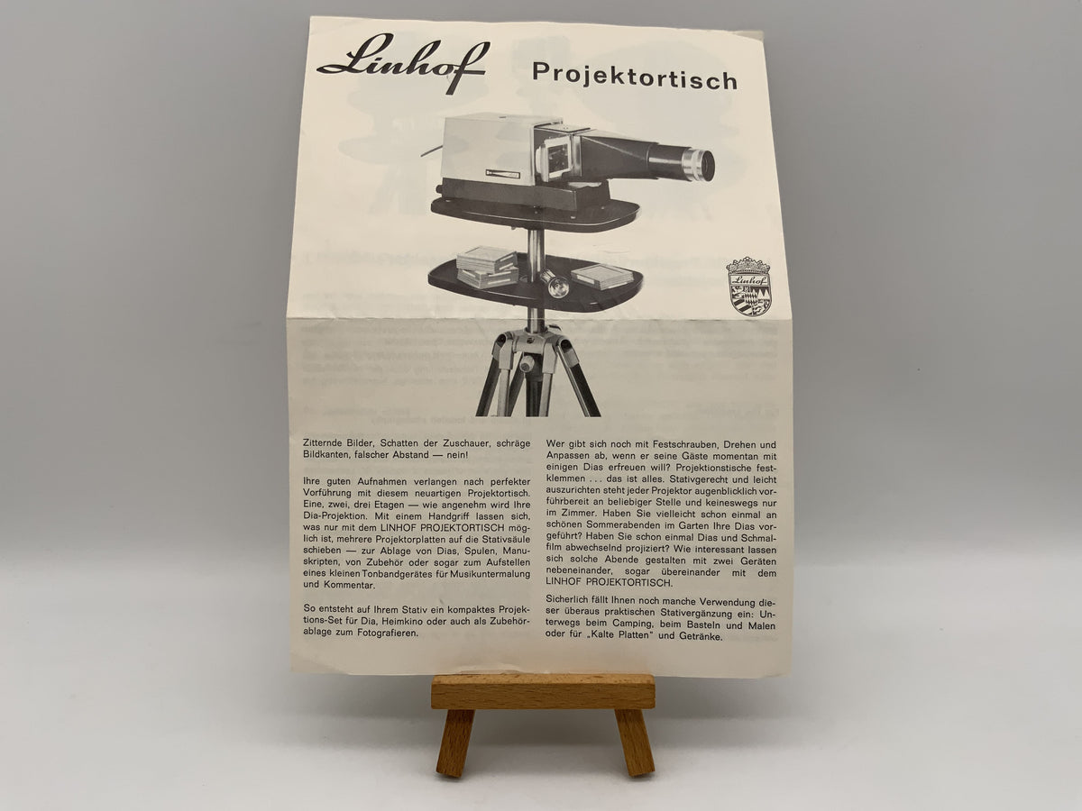 Manuel d'utilisation du projecteur Linhof - Instructions de fonctionnement (allemand)