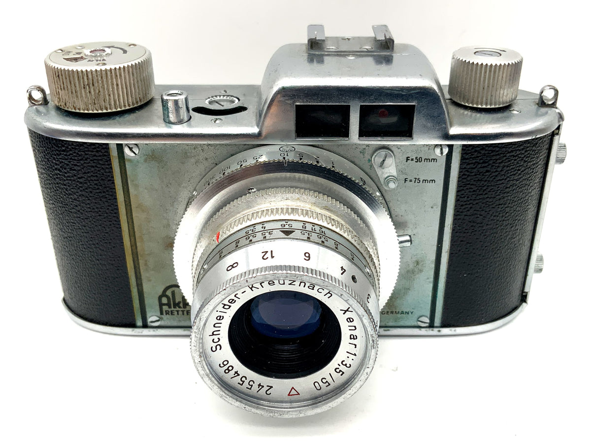 AkA Rette Sucherkamera mit Schneider Kreuznach Xenar 1:3.5/50 Analogkamera