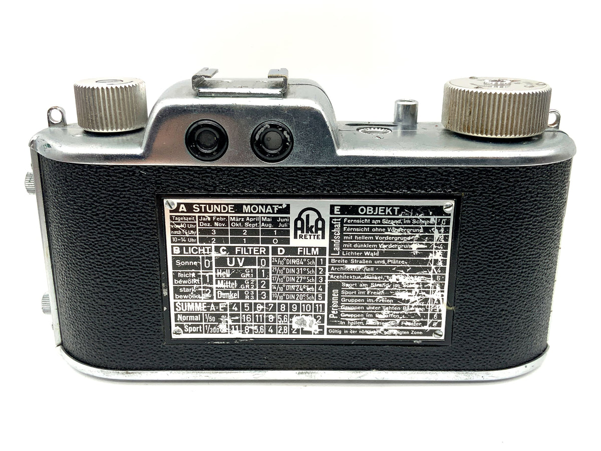 AkA Rette Sucherkamera mit Schneider Kreuznach Xenar 1:3.5/50 Analogkamera