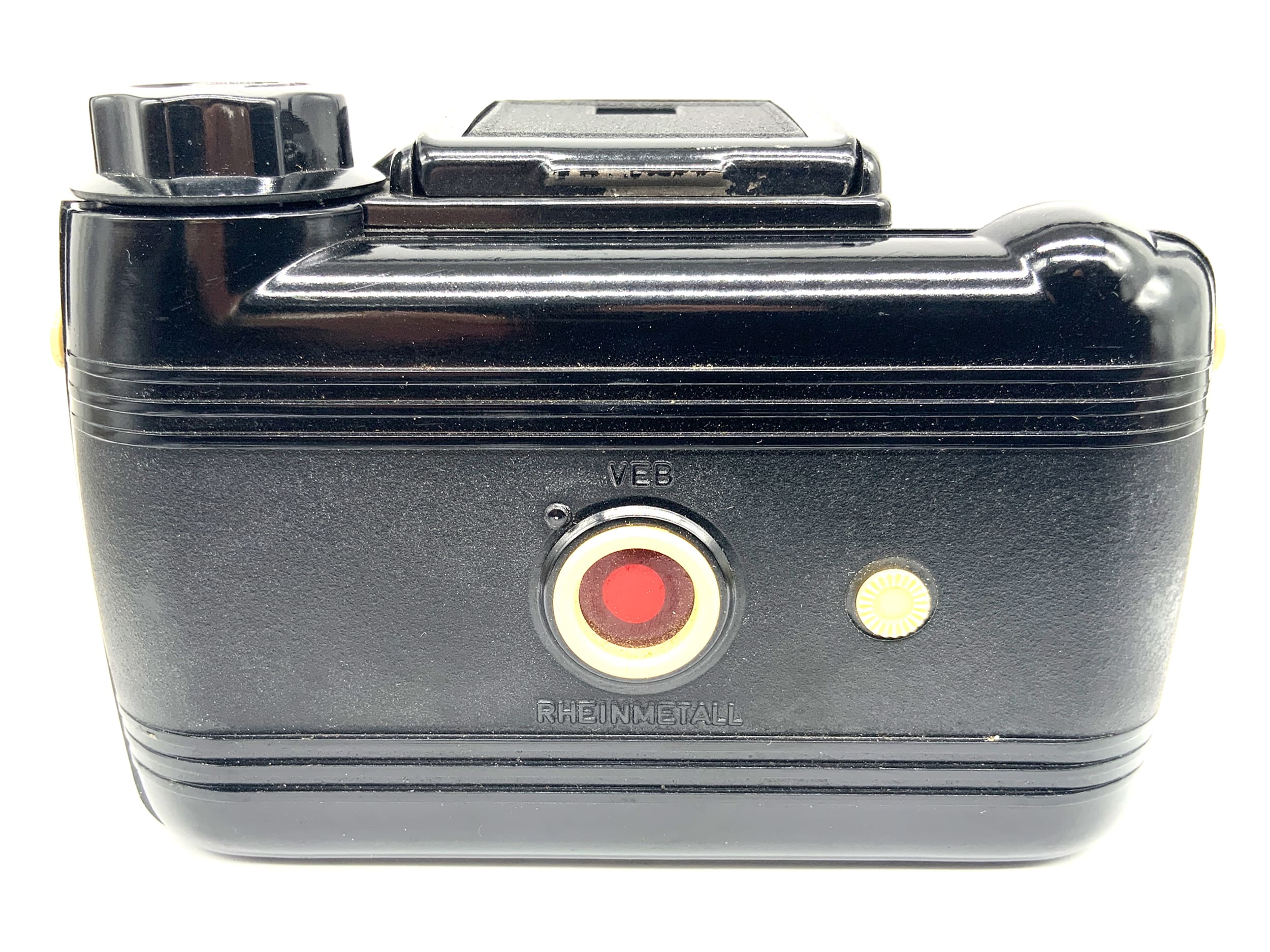 Veb Perfekta Sucherkamera mit Achromat 80mm 1:7.7 Rheinmetall Analogkamera