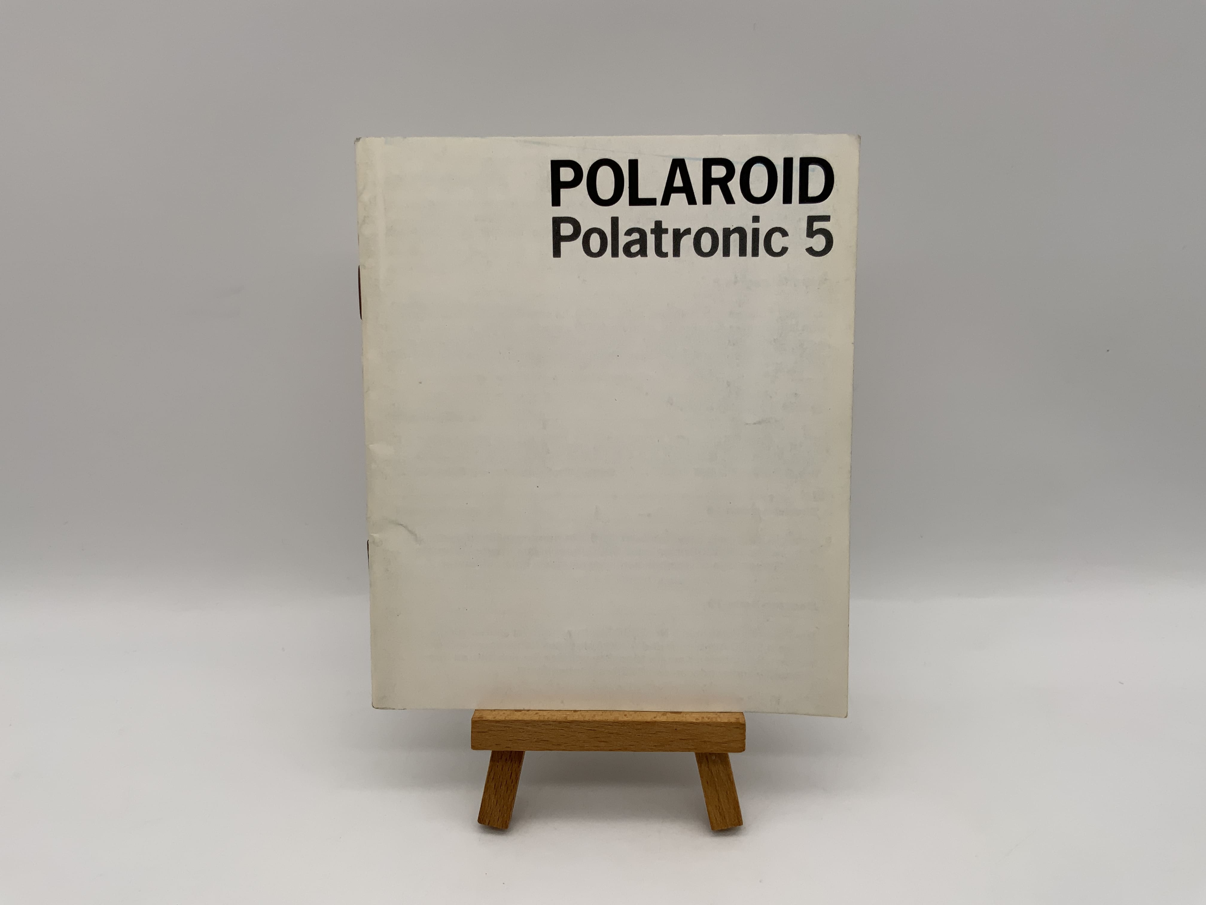 Polaroid Polatronic 5 Gebrauchsanweisung Bedienungsanleitung Deutsch