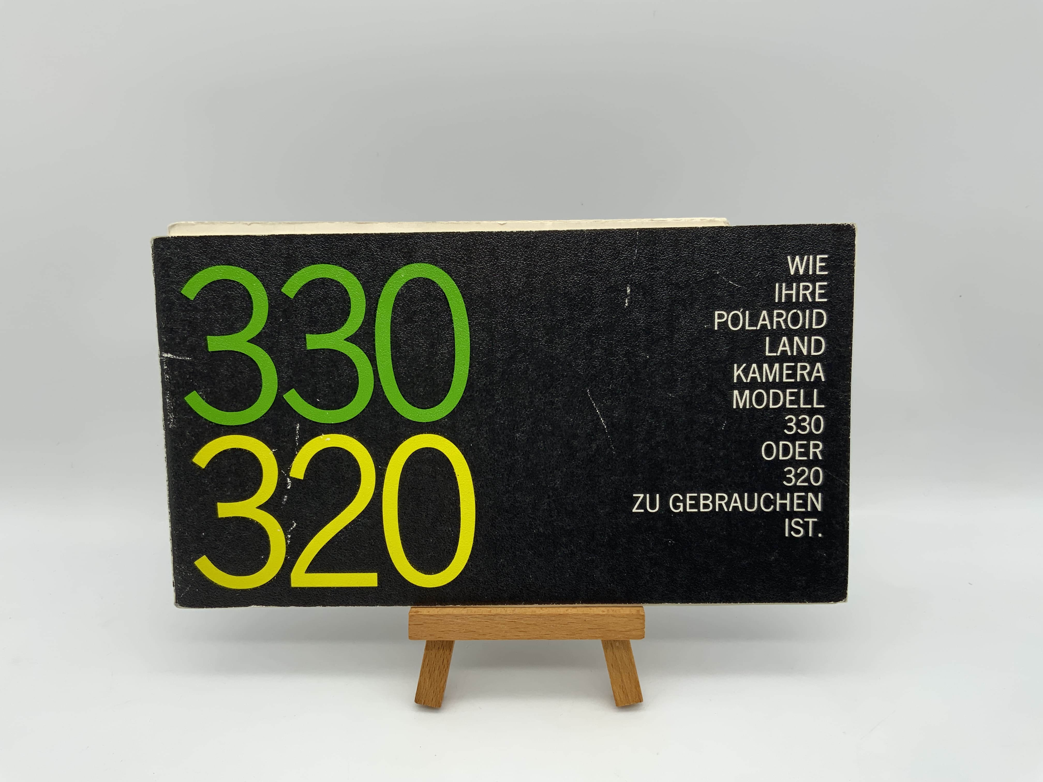 Appareil photo Polaroid Land Camera 330/320 - Manuel d'utilisation (allemand)