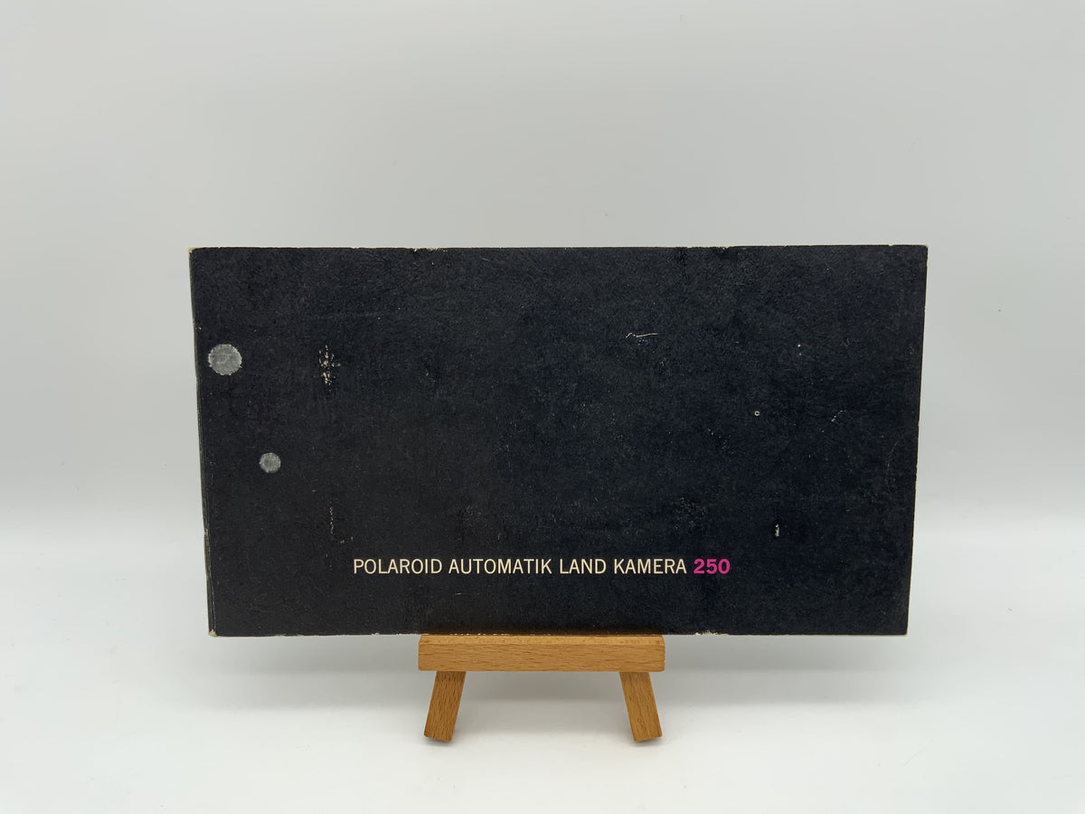 Manuel d'utilisation de l'appareil photo Polaroid Automatic Land Camera 250 (allemand)