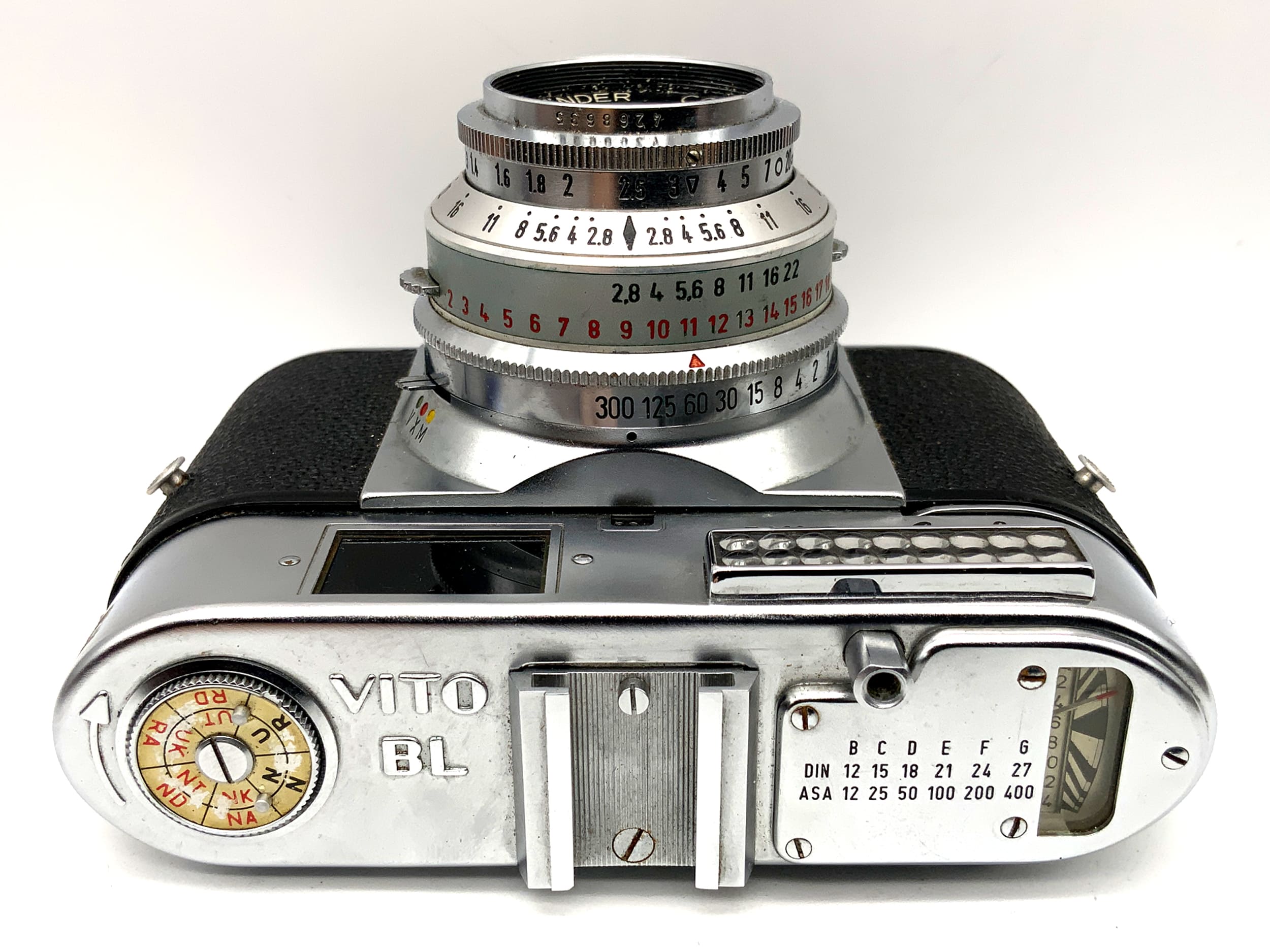 Voigtländer Vito BL Sucherkamera Color-Skopar 1:2.8/50 Prontor-SVS !Beli defekt!