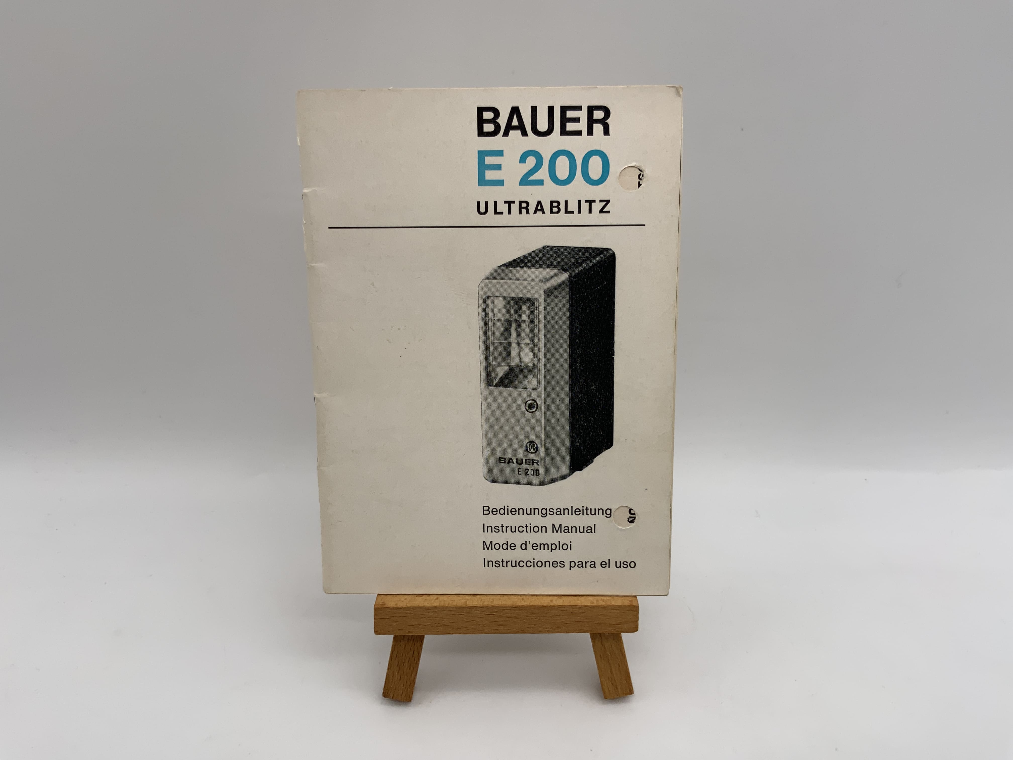 Bauer Ultrablitz E200 Bedienungsanleitung Deutsch