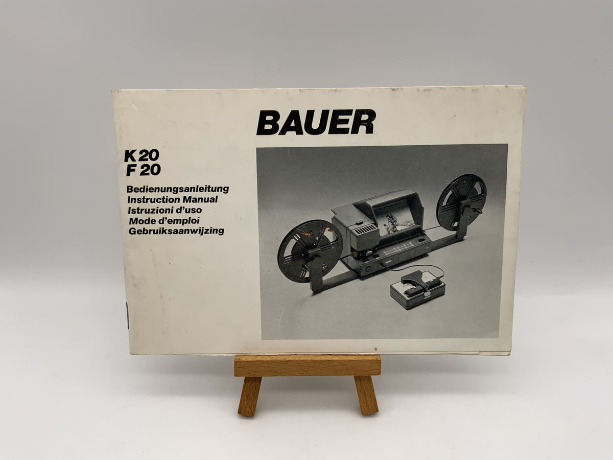 Bauer K20 / F20 Gebrauchsanweisung Bedienungsanleitung Deutsch