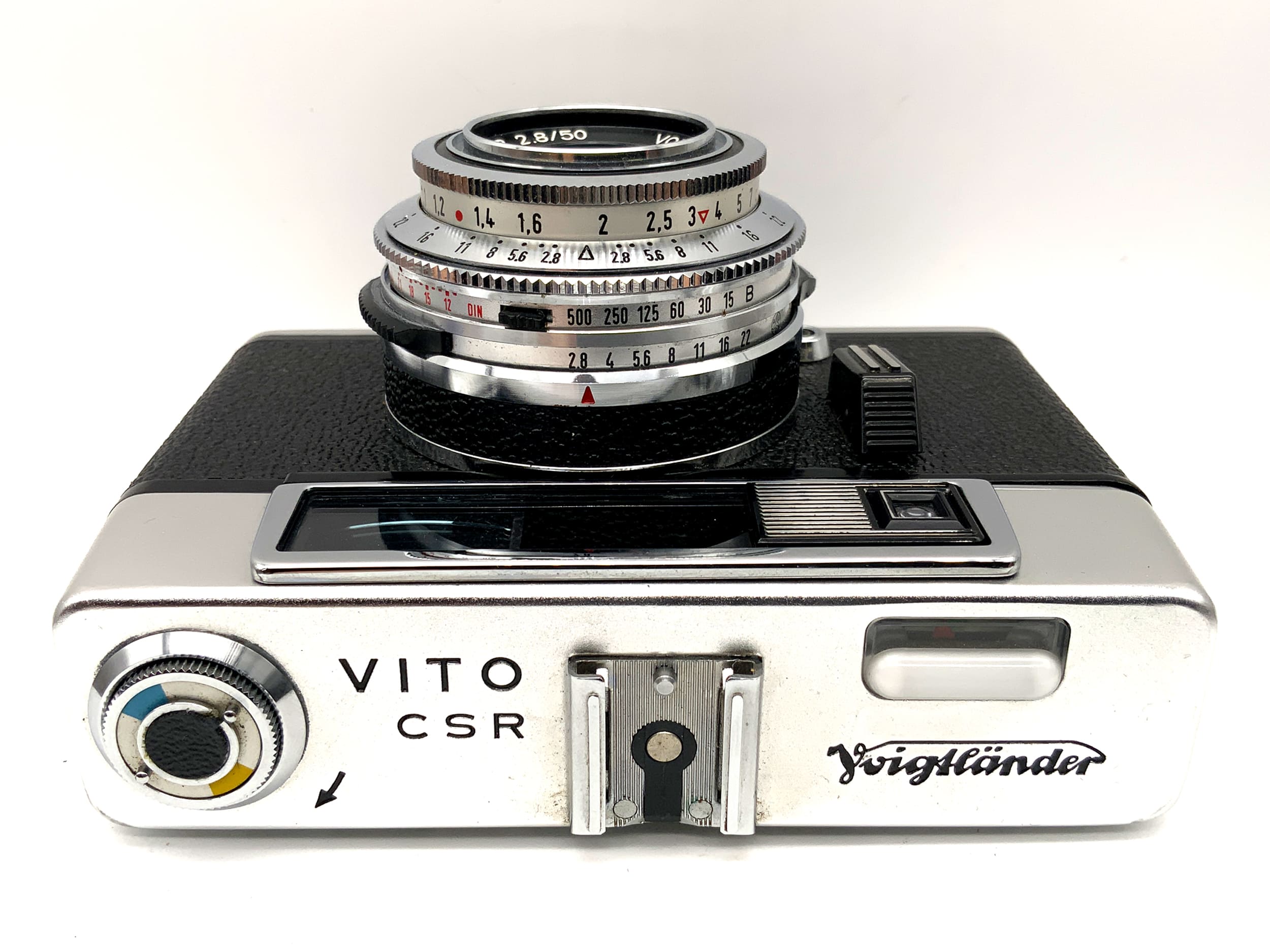 Voigtländer Vito CSR mit Color-Lanthar 2.8/50 Prontor 500 LK !Beli defekt!