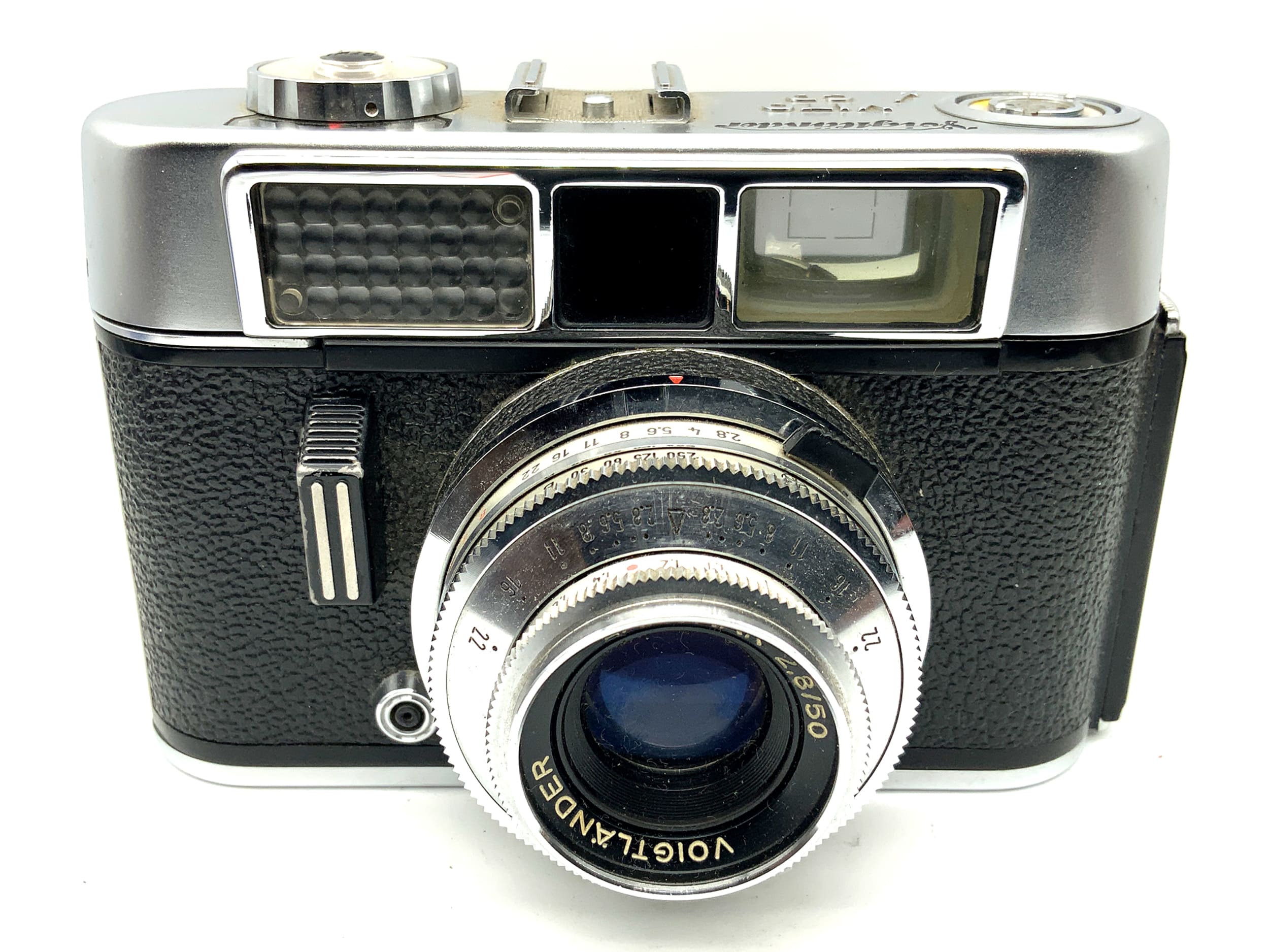 Voigtländer Vito CD Sucherkamera mit Lanthar 2.8/50 Prontor 250 S !Beli defekt!